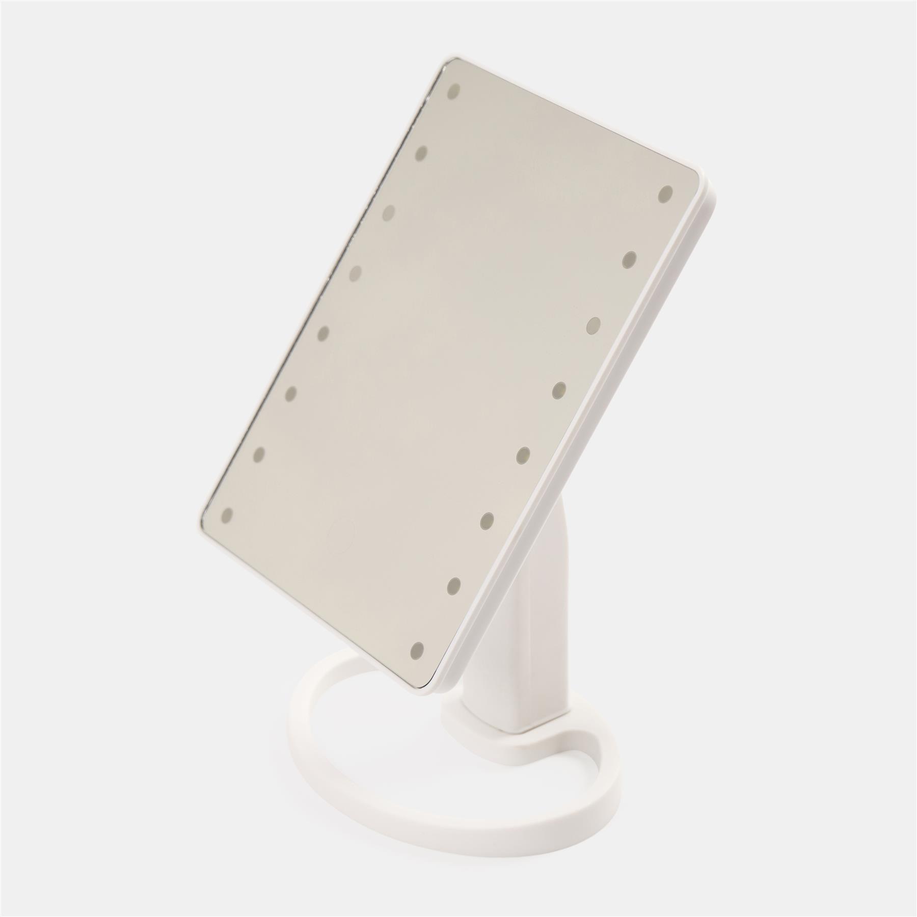 LED Vanity Mirror Bedroom Light Up Free Standing Make Up Cosmetic Illuminated