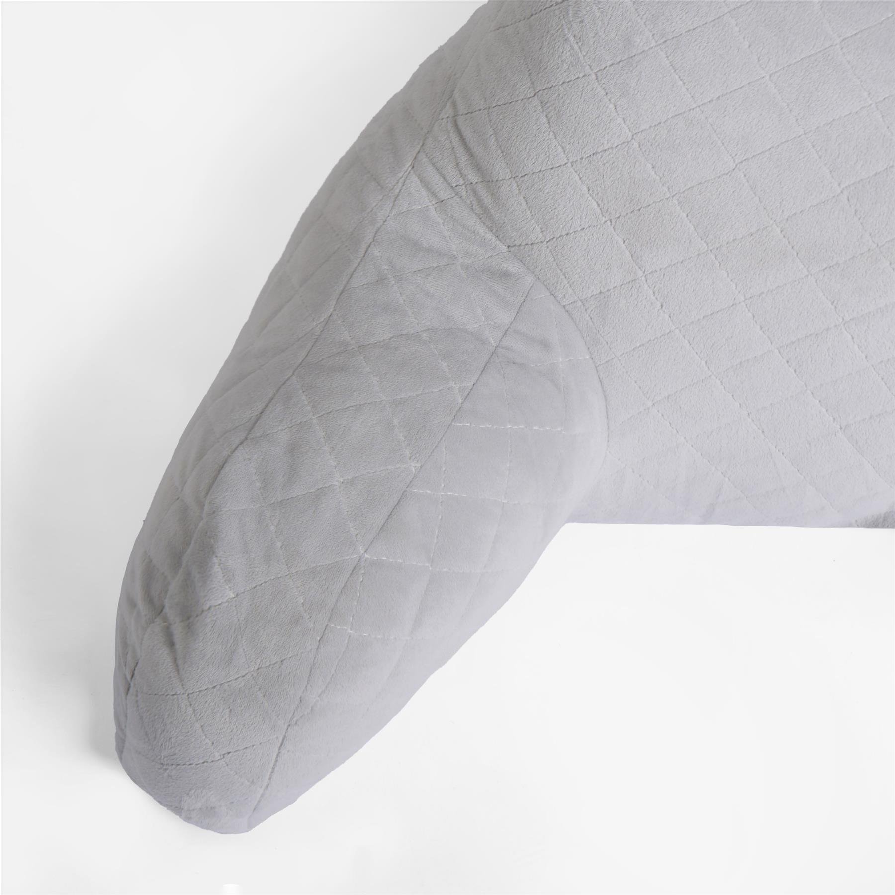Reading Cuddle Cushion Matte Velvet Pinsonic Lumbar Support Bed Chair Pillow Arm - Picture 15 of 16