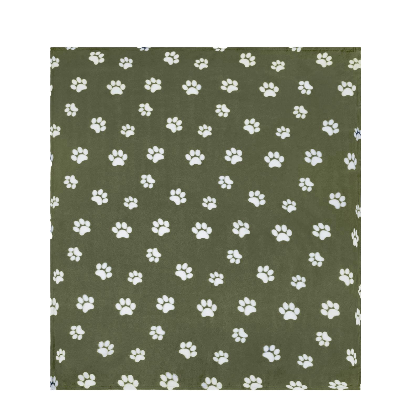 OHS Pet Blanket Dog Warm Fleece Cat Throw Paw Puppy Animal Soft Mat