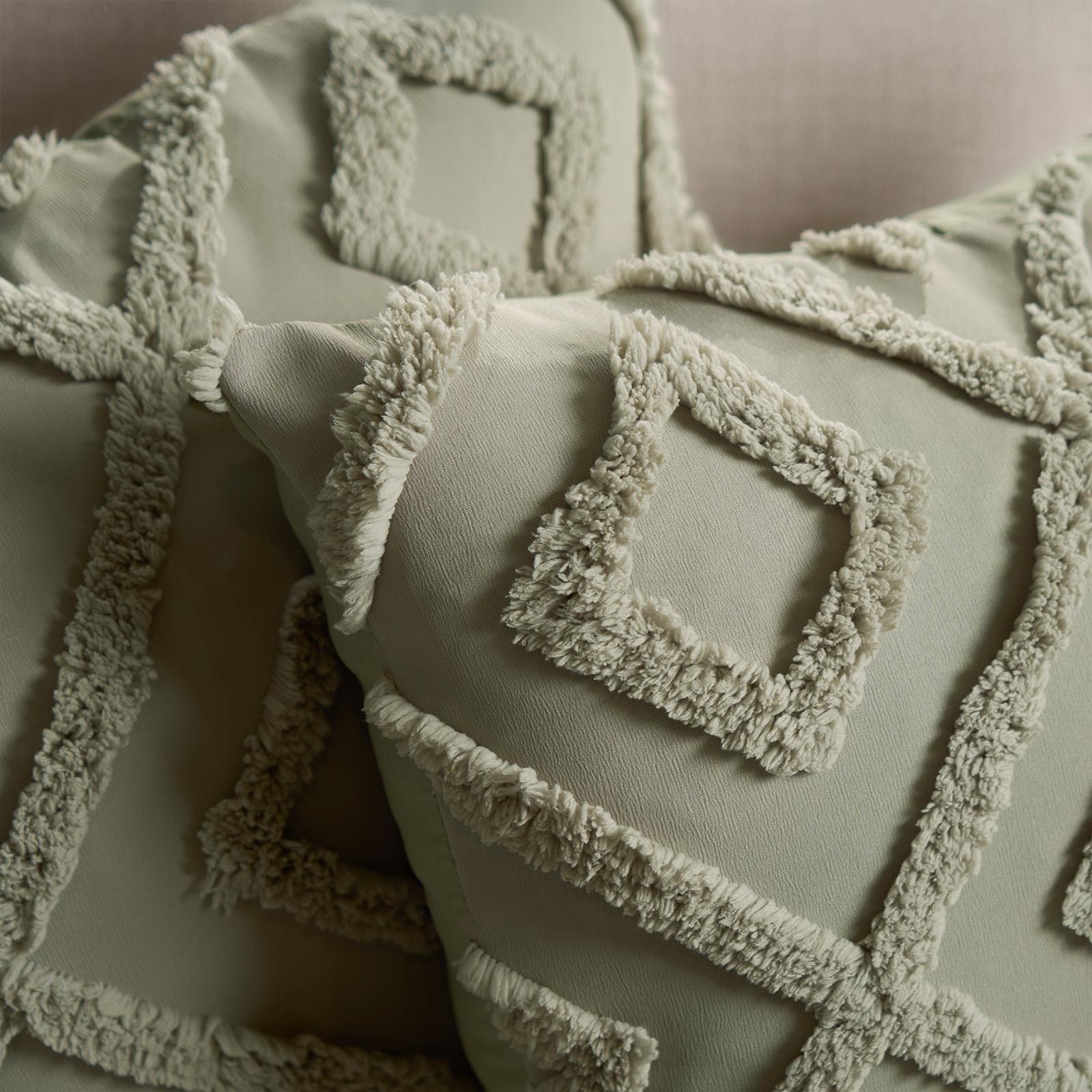 OHS Tufted Cushion Covers 2 Pack Arches Decorative Square Pillowcases