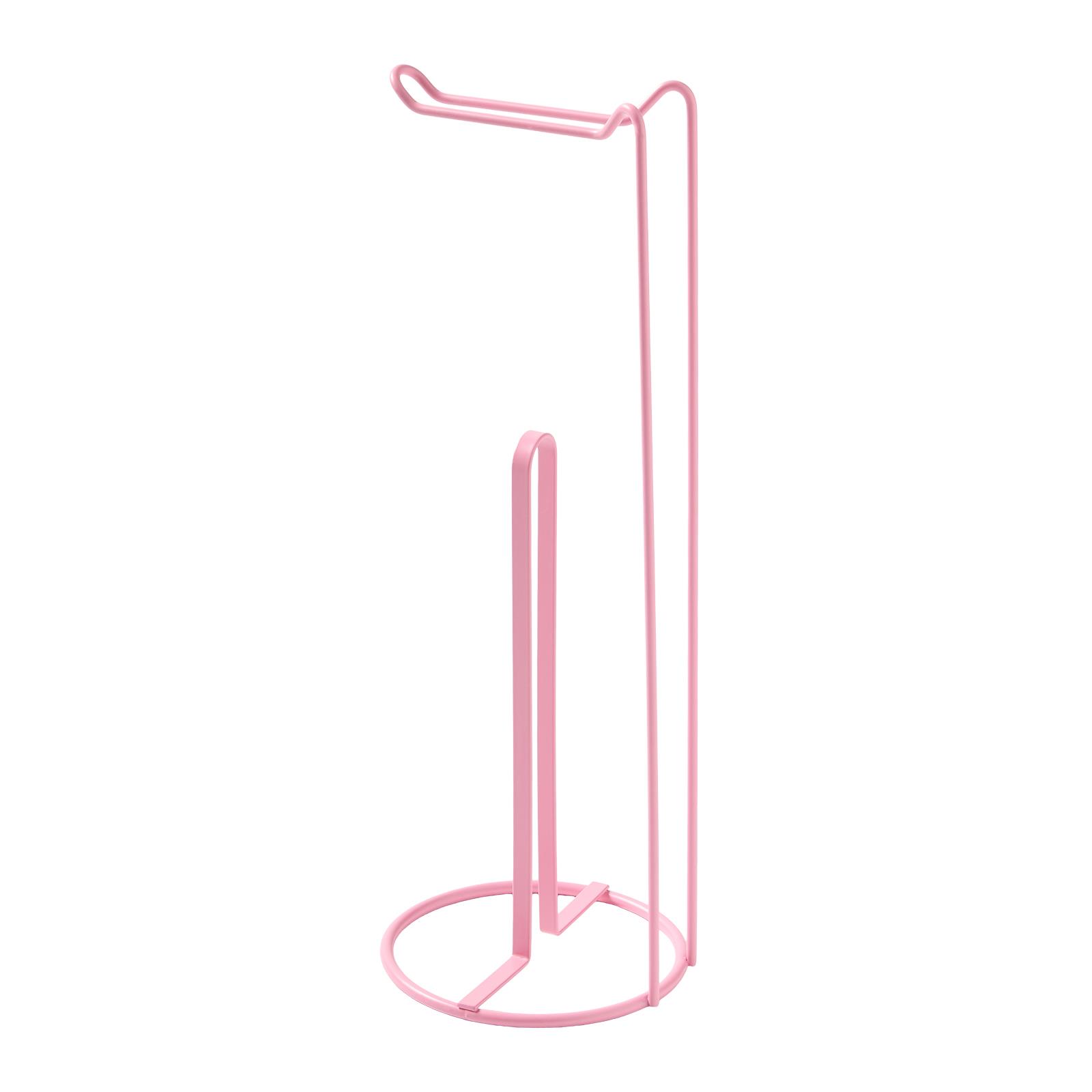 OHS Metal Toilet Roll Holder Freestanding Bathroom Storage Organiser