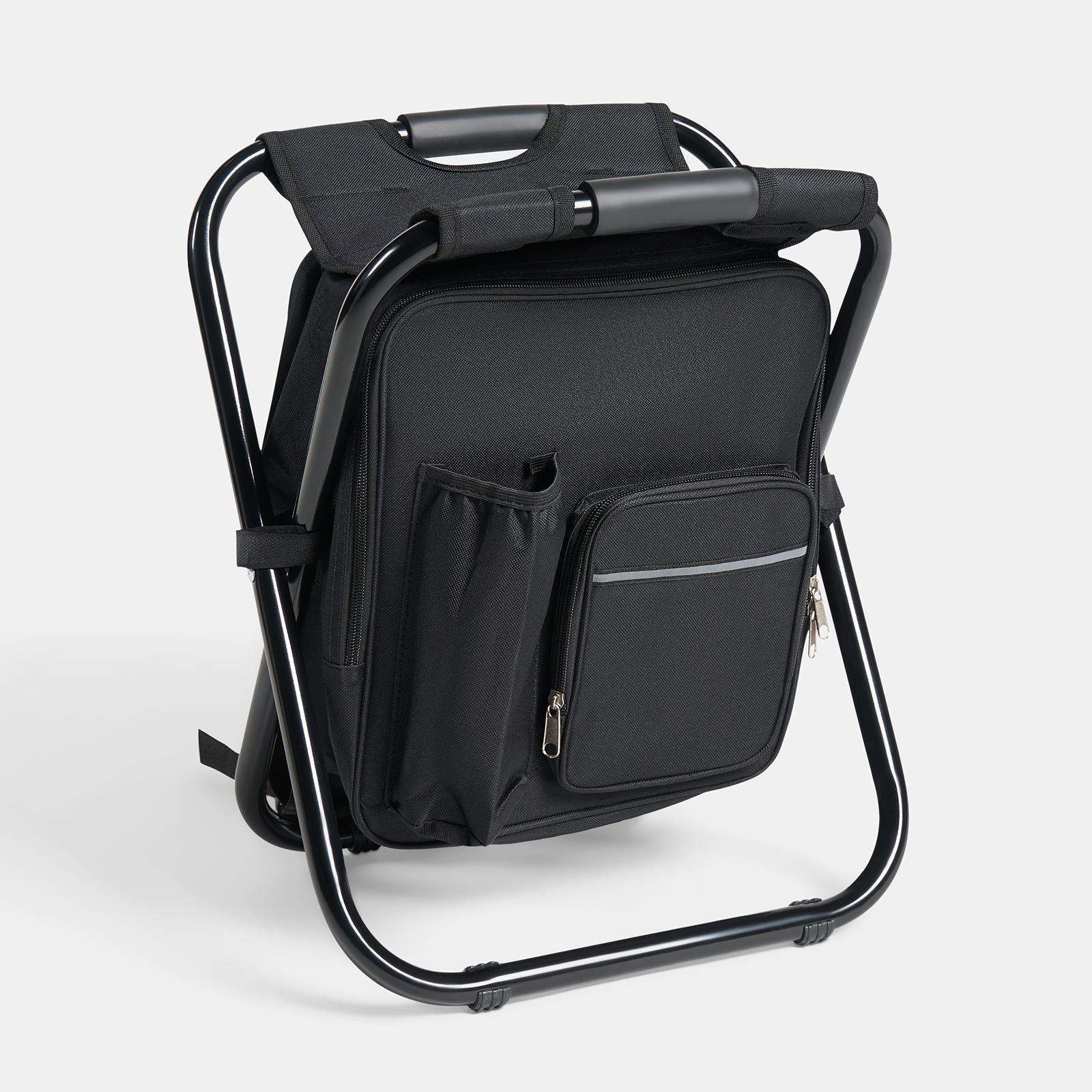 OHS 3-in-1 Camping Backpack Stool Cooling Bag Chair Folding Rucksack Seat