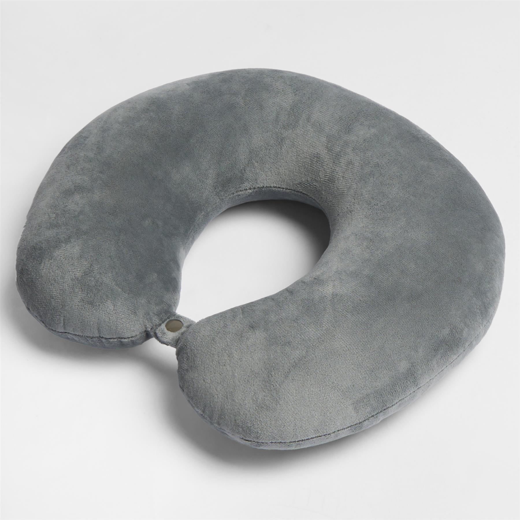 OHS Neck Pillow Travel Support U Shape Head Rest Car Plane Filled Plump Cushion