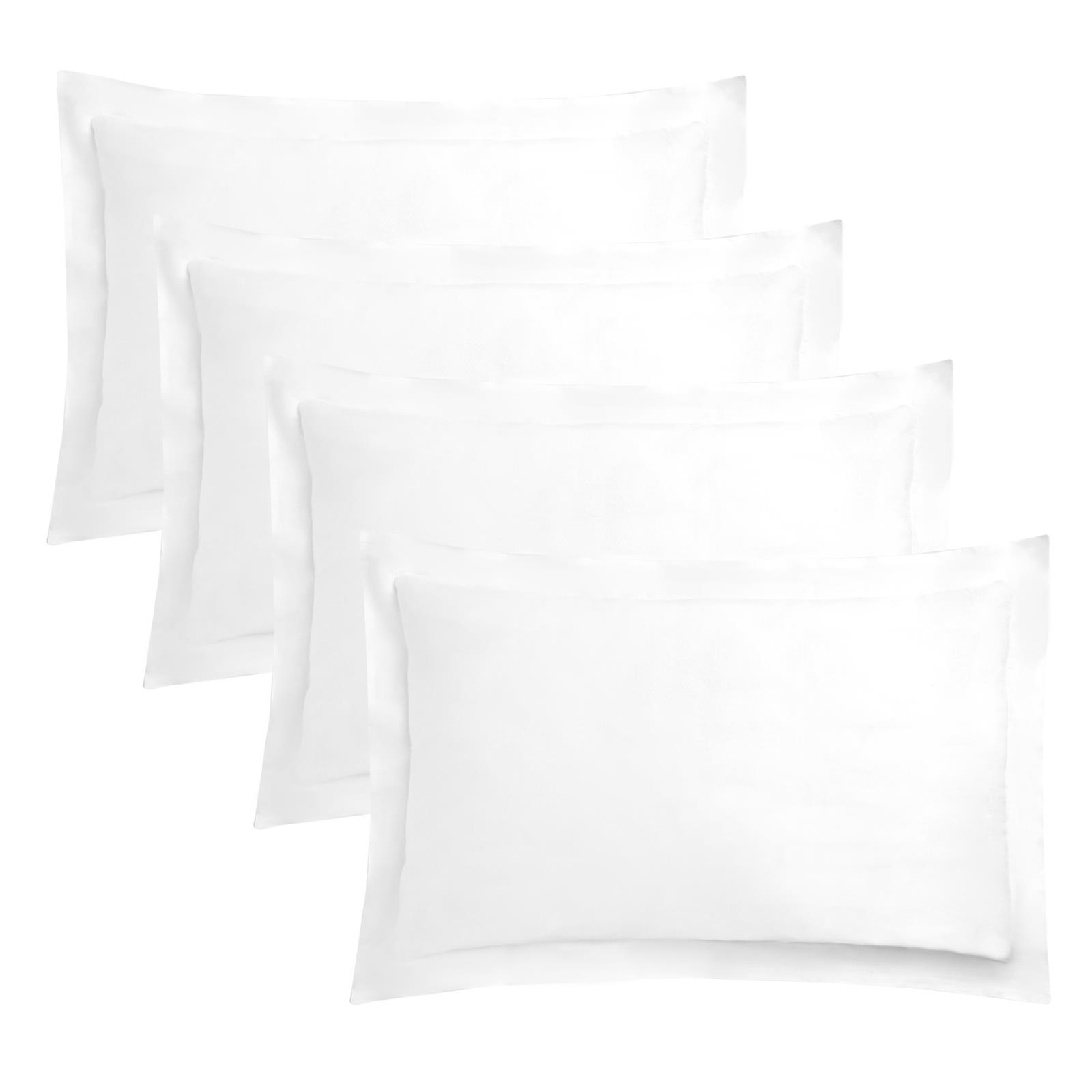 OHS Multi-Pack Polycotton Hotel Style Housewife Oxford Edge Pillowcase Set