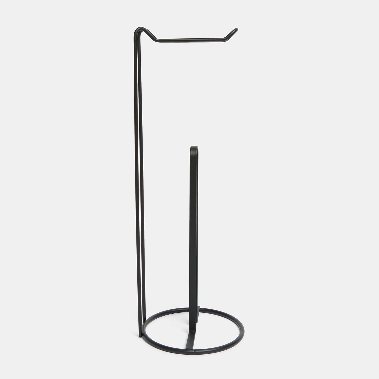 OHS Metal Toilet Roll Holder Freestanding Bathroom Storage Organiser