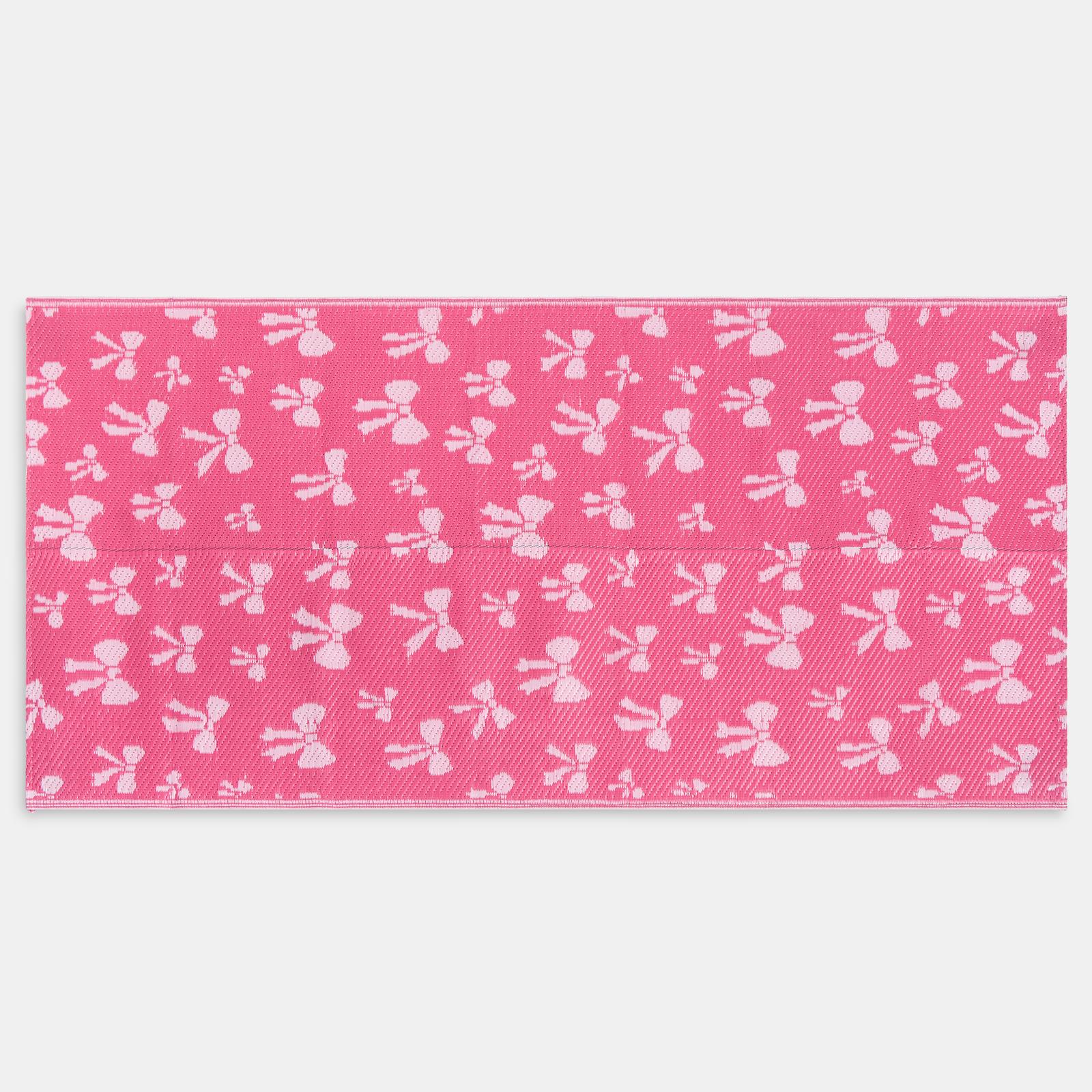 OHS Bows Print Garden Rug Outdoor Waterproof Area Mat Patio Decor