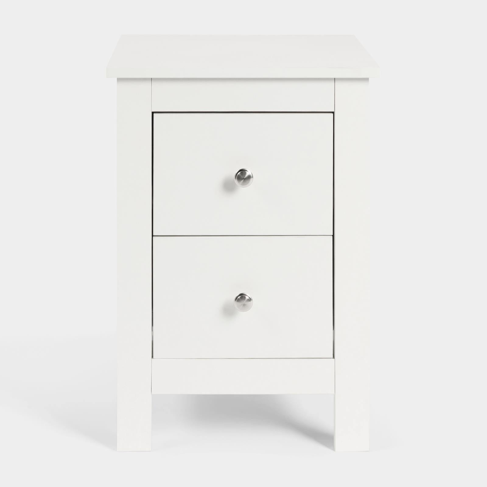 OHS Chicago Bedside Table 2/3 Drawer Hallway Cabinet Nightstand Unit Home Decor