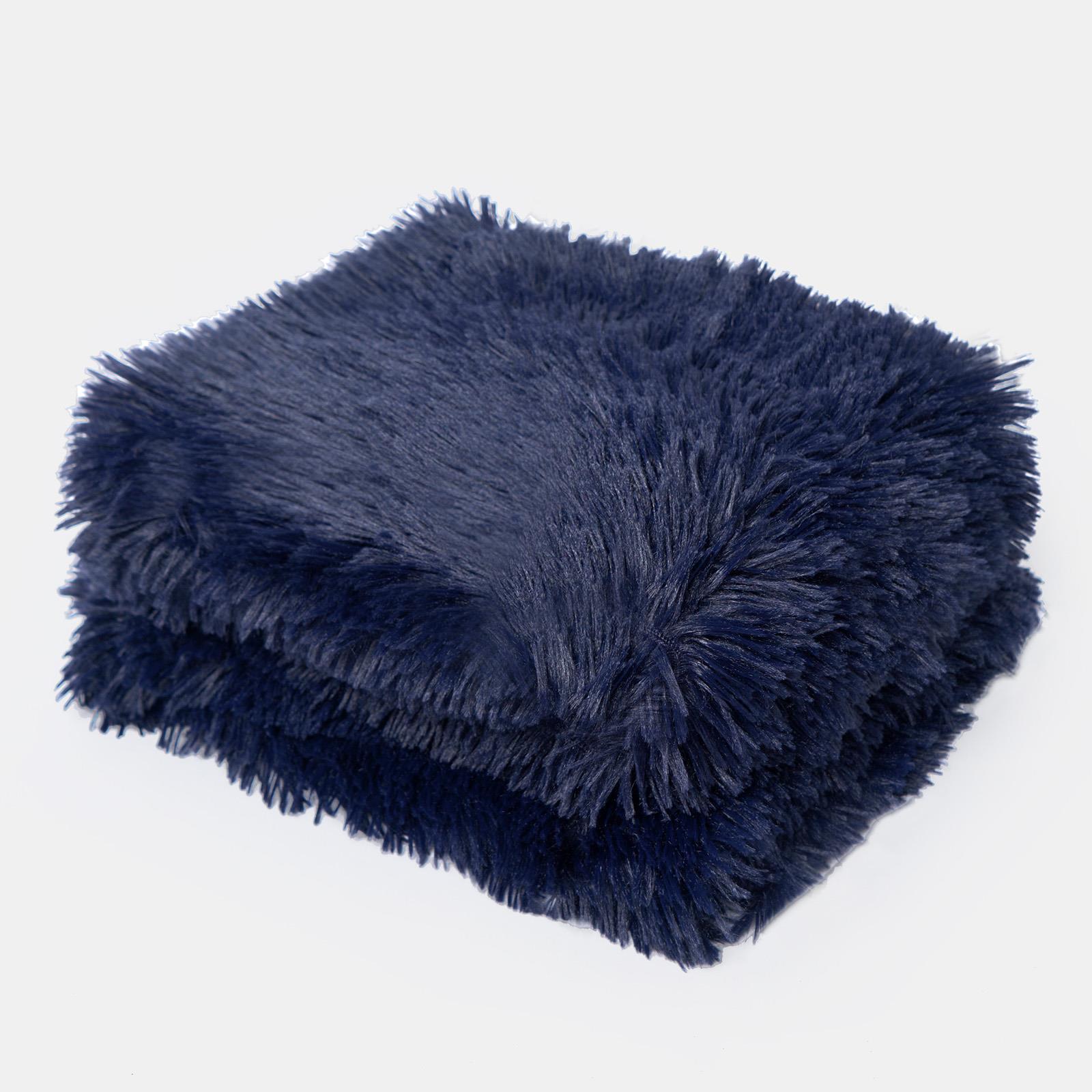 OHS Pet Fleece Throw Fluffy Calming Foldable Travel Dog Puppy Cat Blanket