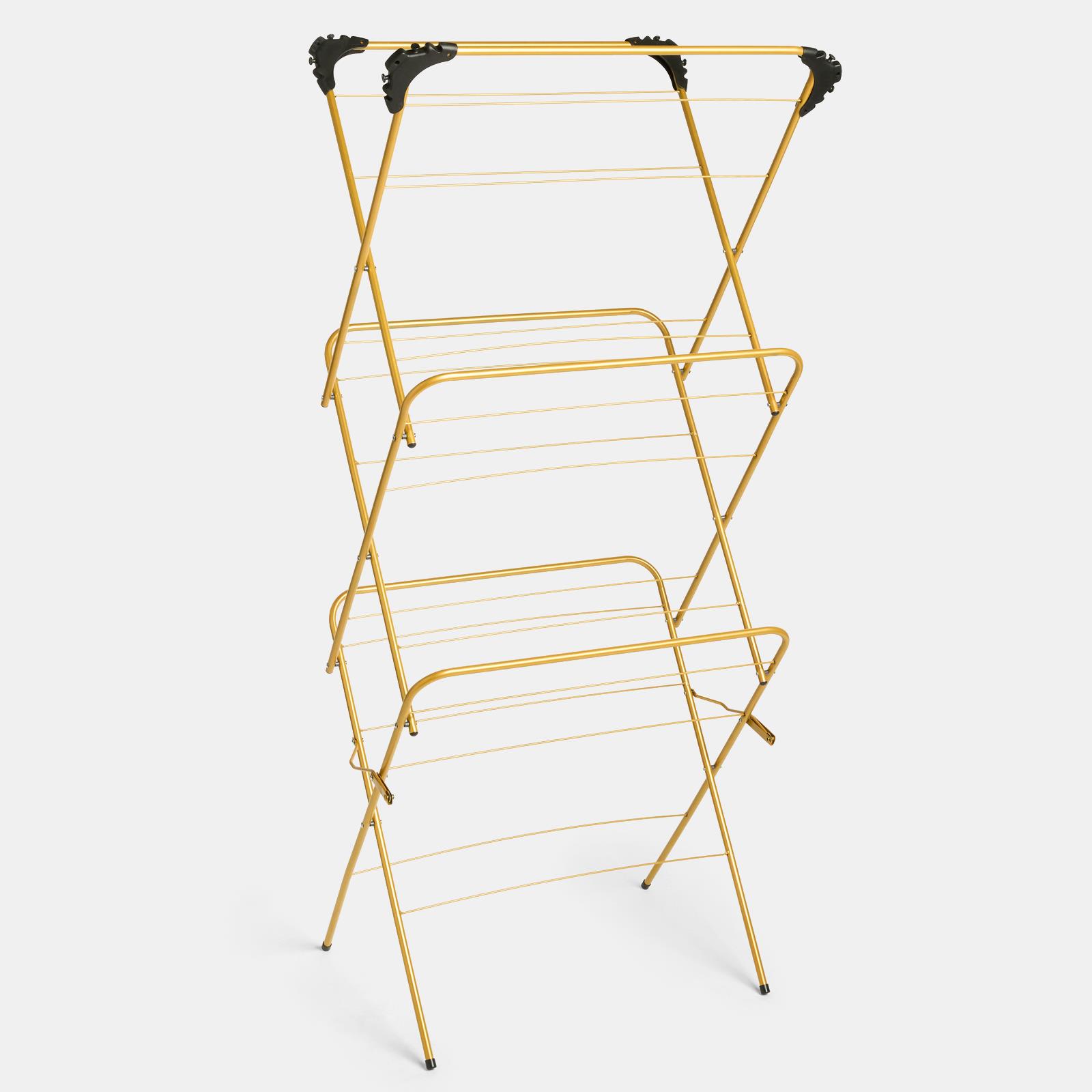 OHS 3 Tier Clothes Dryer Airer Foldable Clothing Drying Rack 15m