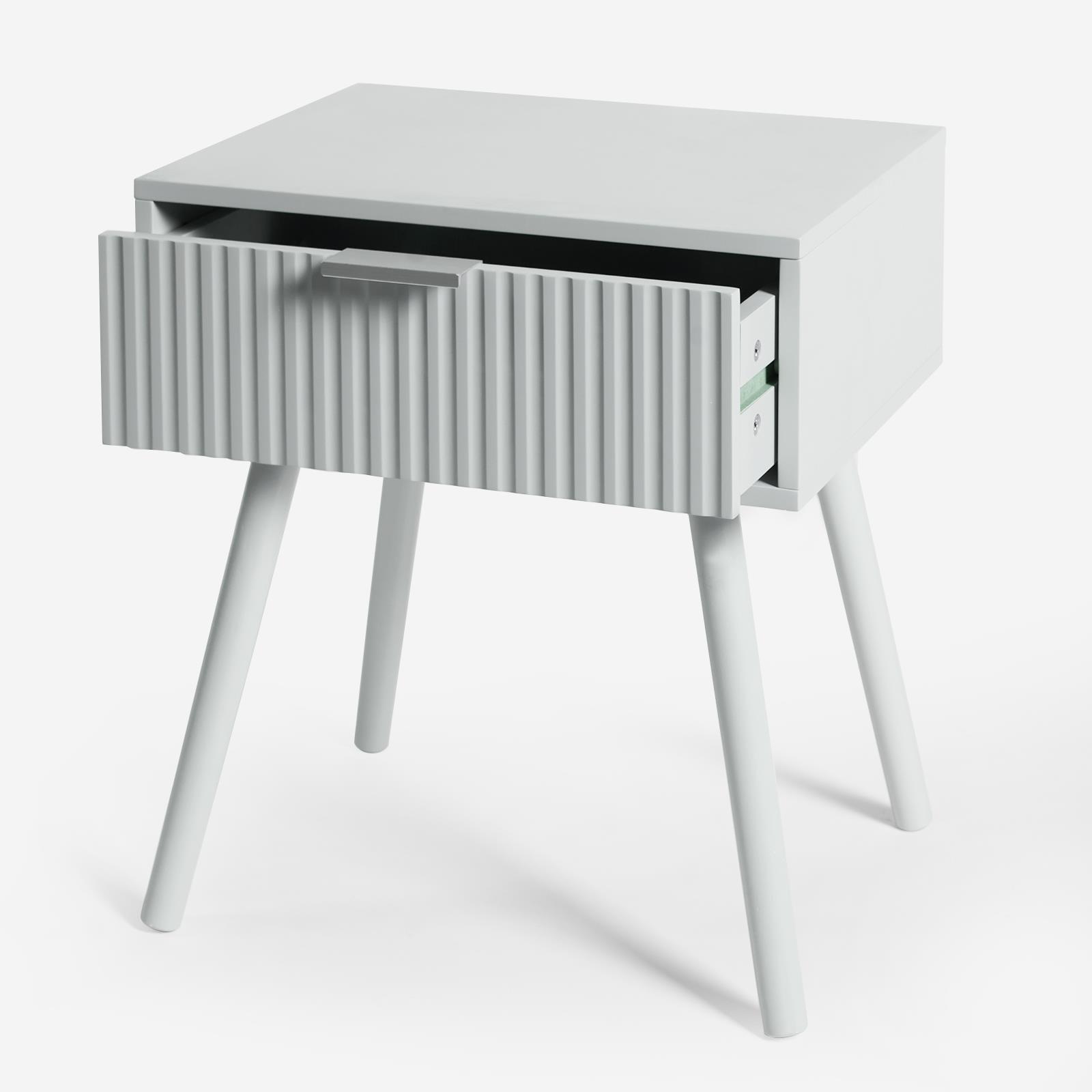 OHS Venice Nightstand Bedside Table 1 Drawer End Side Storage Cabinet