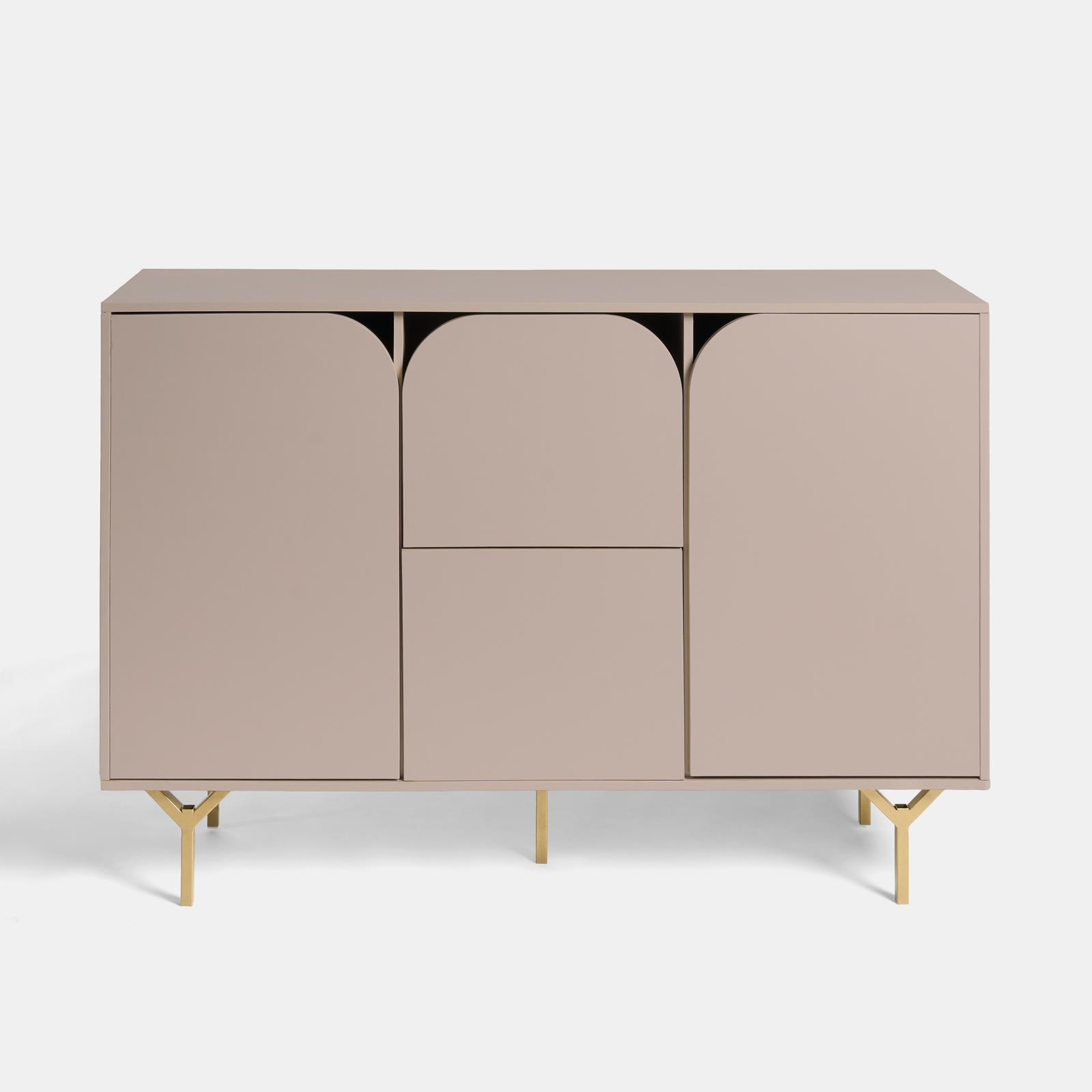 OHS Curved Look Sideboard Display Unit Buffet Cabinet Sideboard Cupboard Storage