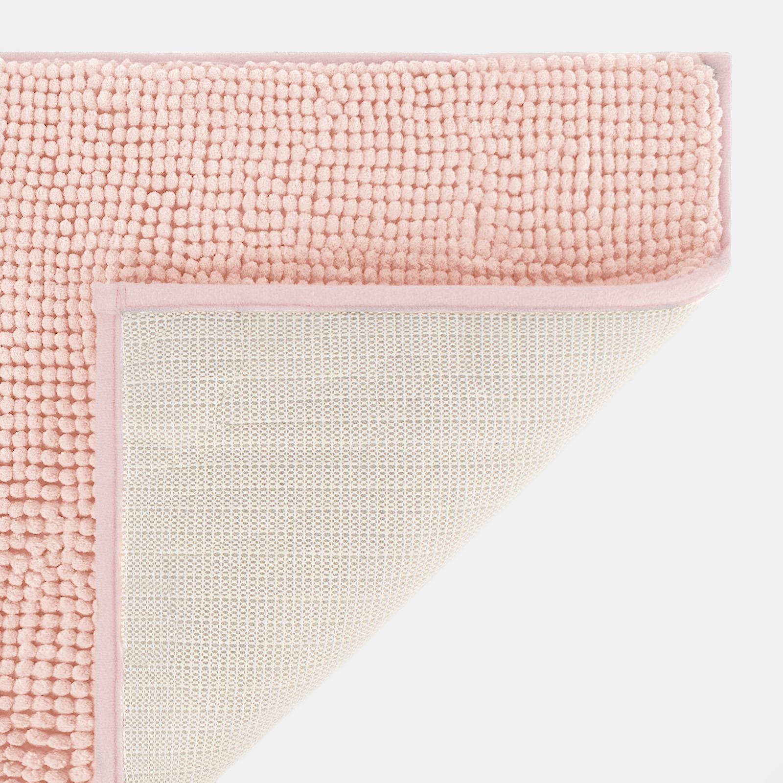 Brentfords Noodle Bath Mat Non Slip Shower Soft Highly Absorbent Chenille Shaggy