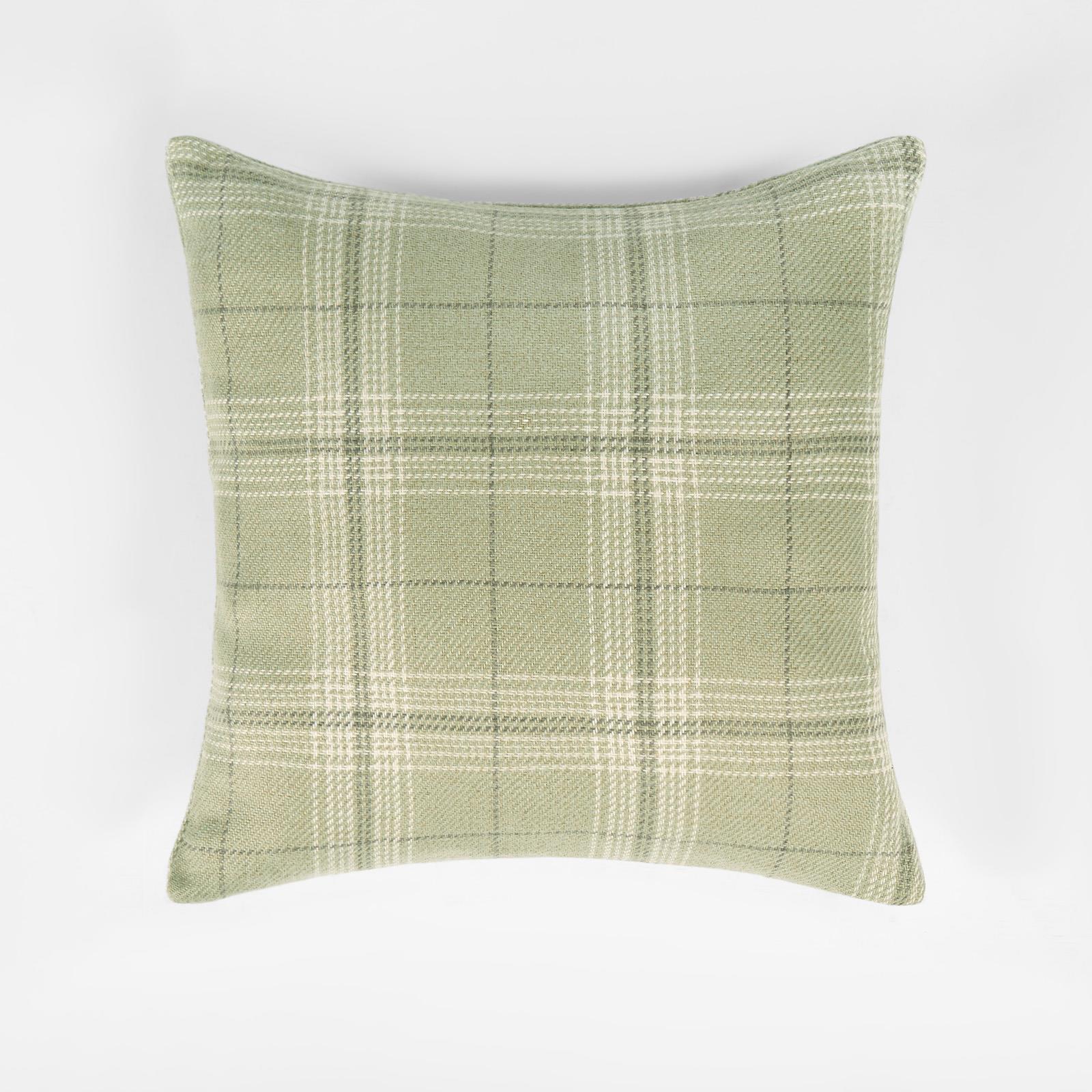 OHS Woven Check Cushion Covers 2 Pack Cases Luxury Home Decor