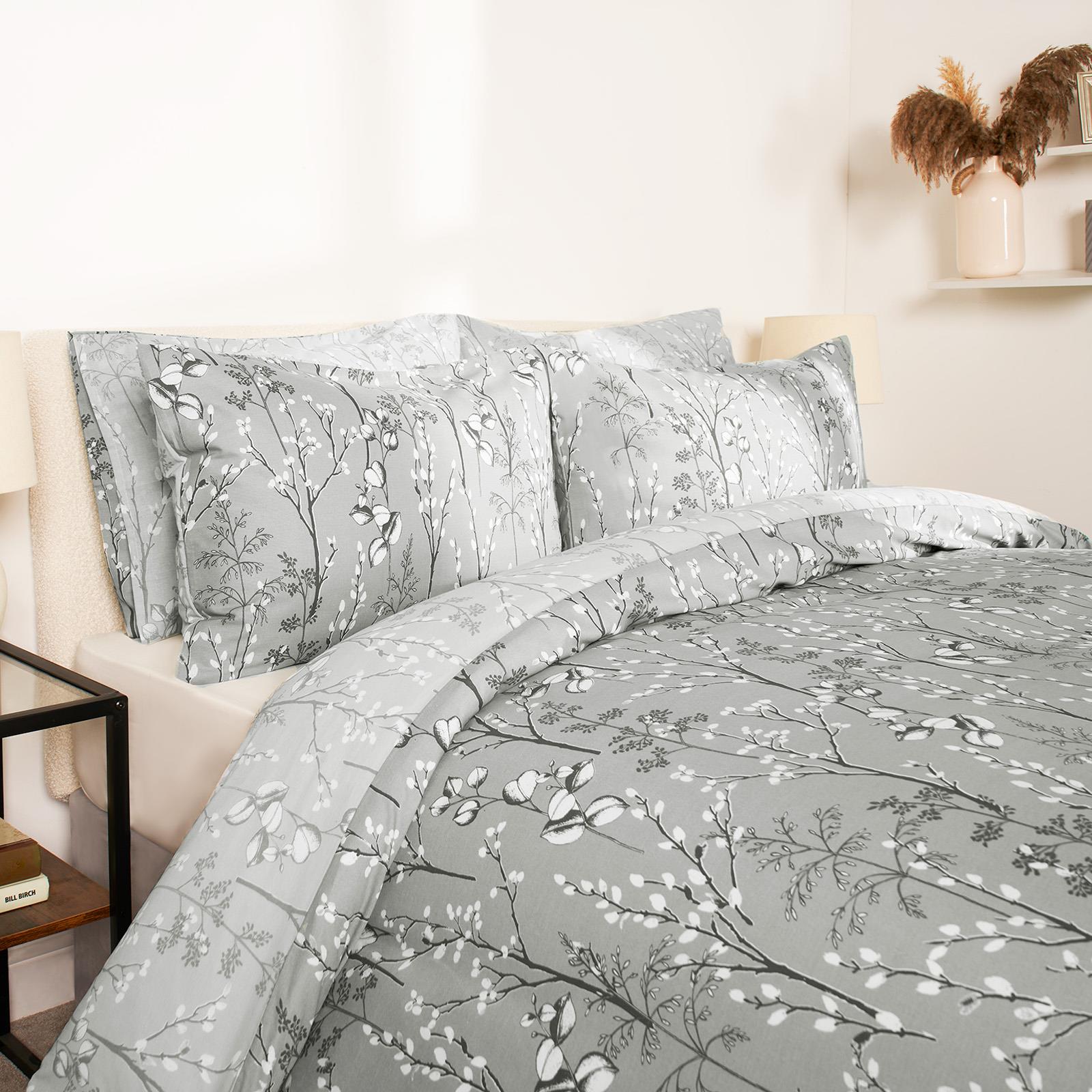OHS Willow Branch Bedding Set Microfibre Duvet Cover with Pillowcase