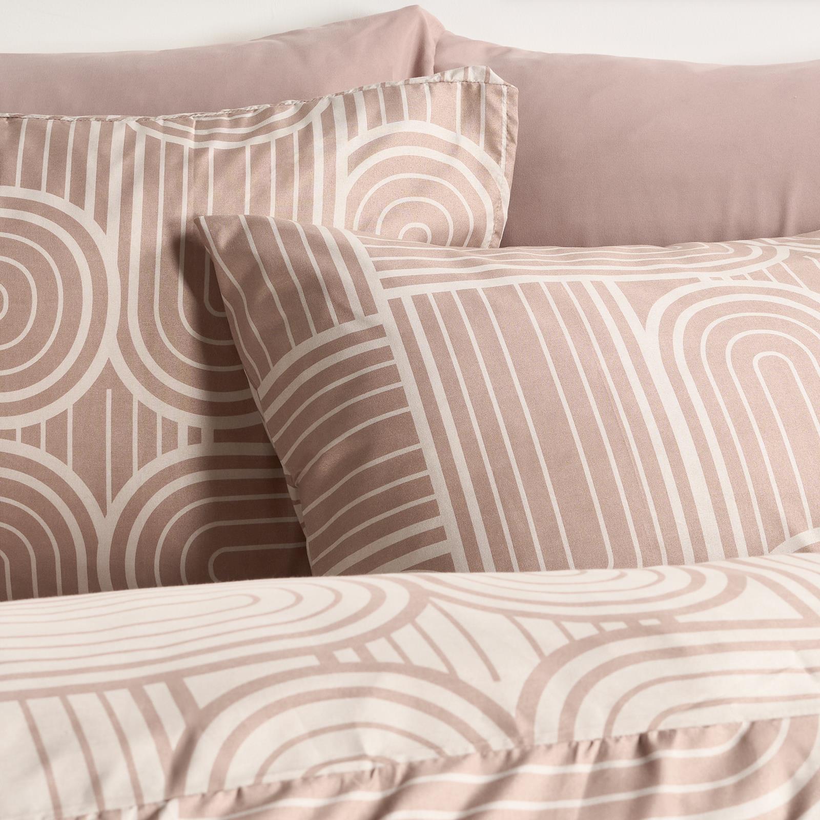 OHS Arches Print Bedding Microfibre Soft Duvet Cover Set with Pillowcase