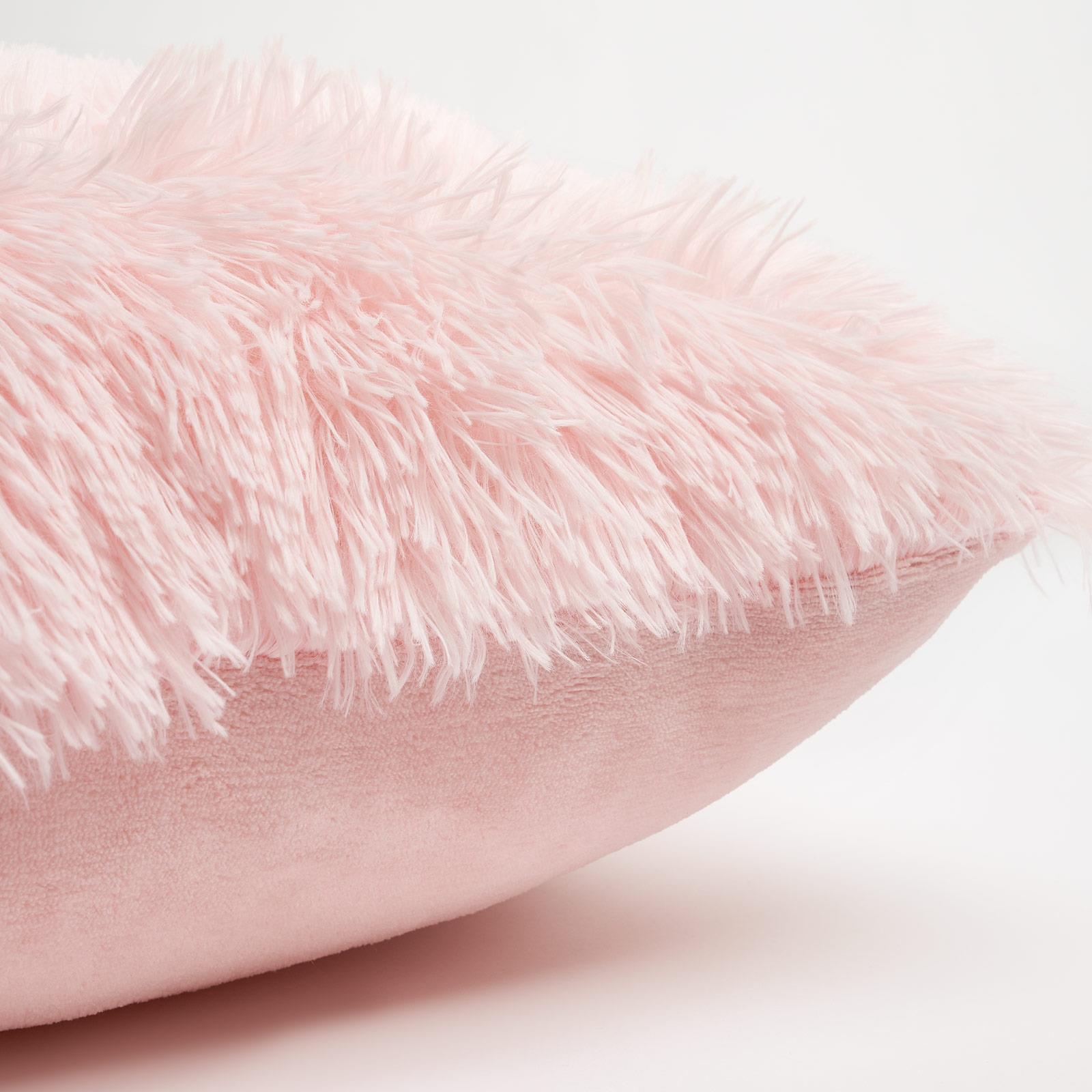 OHS Fluffy Cushion Covers 2 Pack Soft Fleece Square Pillowcases Home Decor