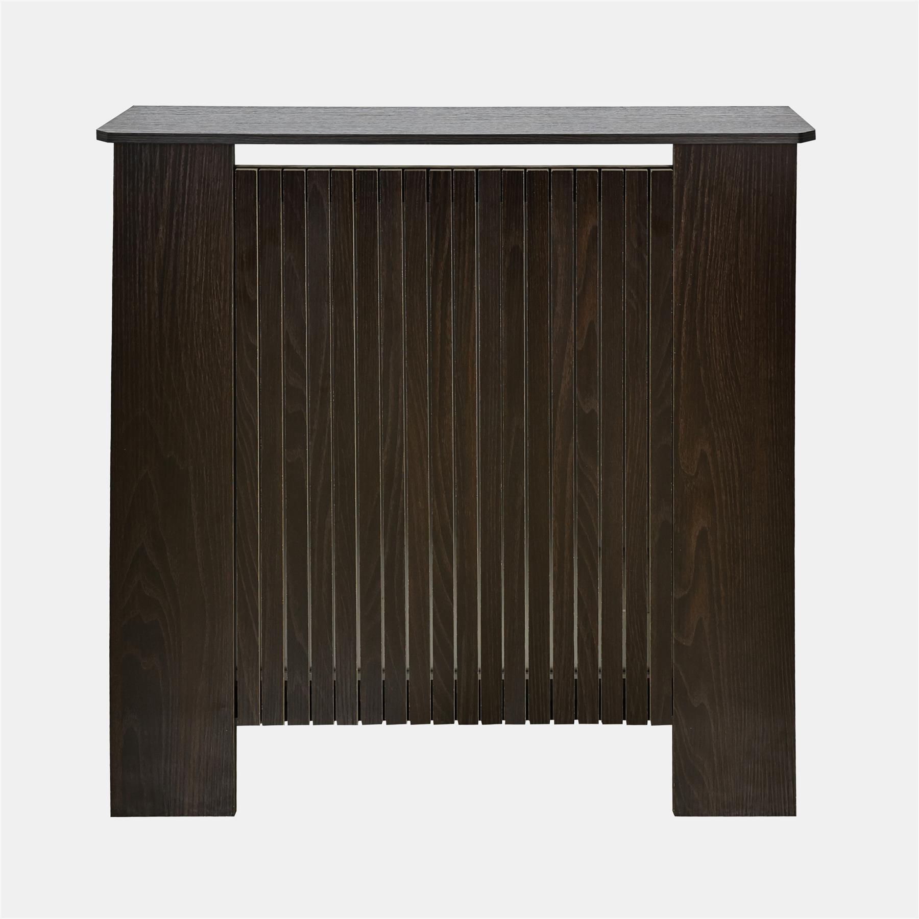 OHS Ribbed Radiator Cover Slatted Engineered Wood Side Board S M L Cabinet Shelf