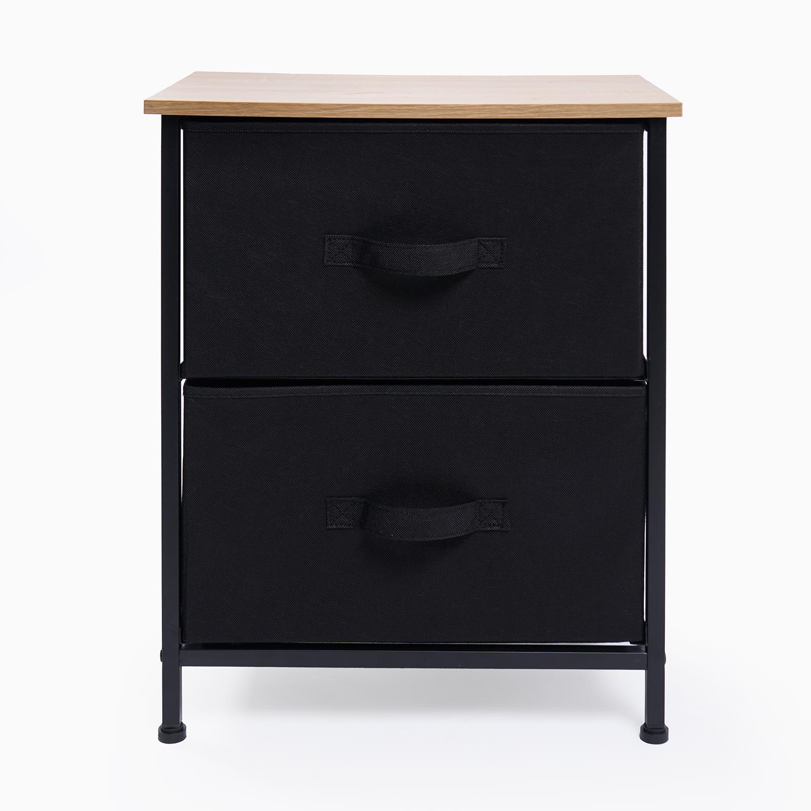 Fabric Cabinet Bedside 2/3/4 Drawers Storage Unit Clothes Shoes Home Organiser - Picture 17 of 94