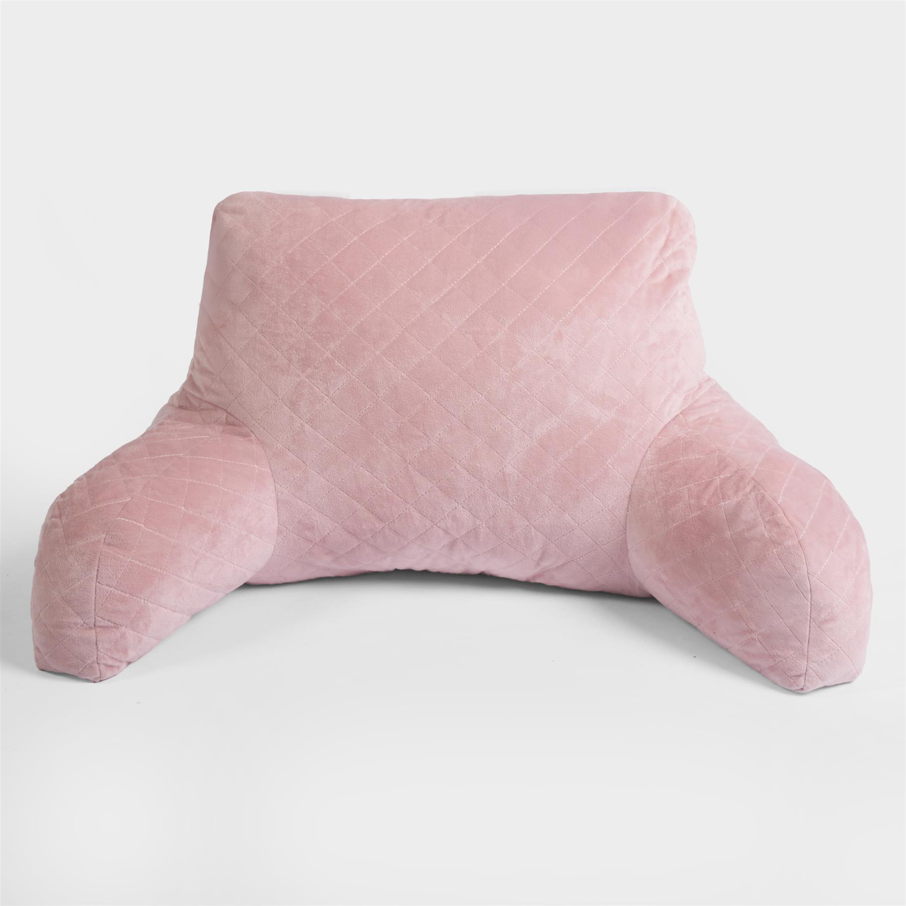 Reading Cuddle Cushion Matte Velvet Pinsonic Lumbar Support Bed Chair Pillow Arm - Picture 7 of 16