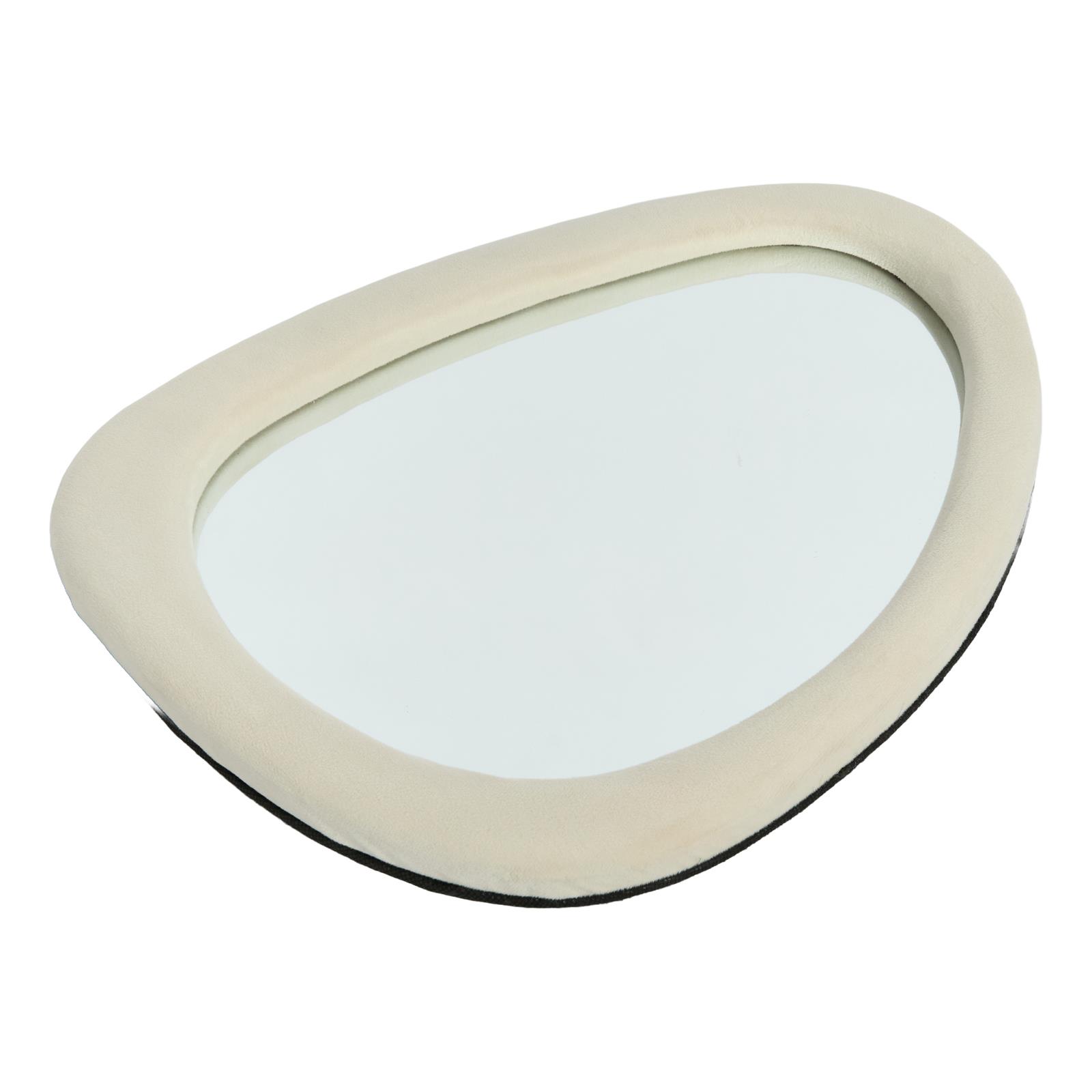 OHS Wall Mirror Matte Velvet Irregular Home Decor Vanity Living Room Bedroom