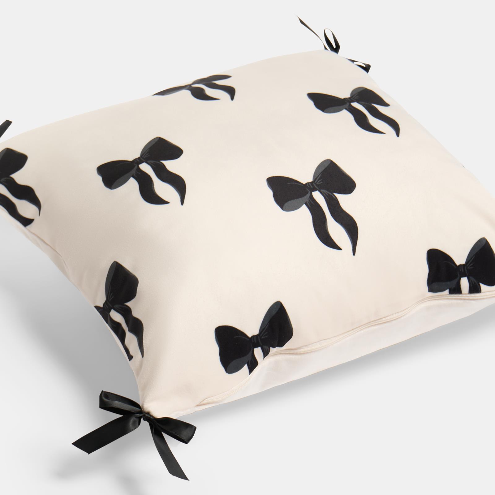 OHS Bows Cuddle Cushion Fleece Back Support Reading Pillow with Arms Bed Chair
