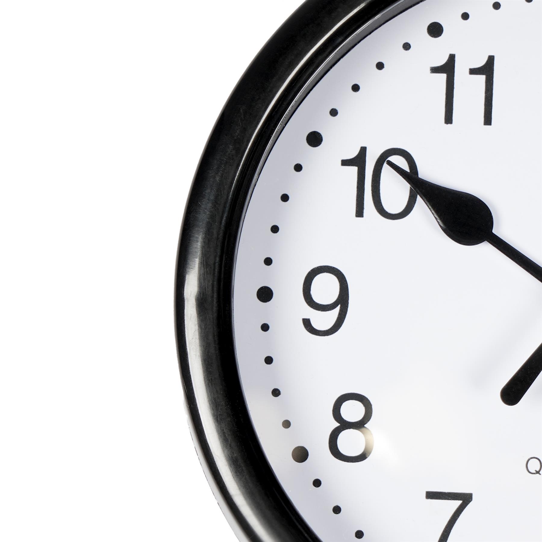 OHS Wall Clock Round Analogue Vintage Home Decor Small Bedroom Kitchen Uni - Picture 25 of 65