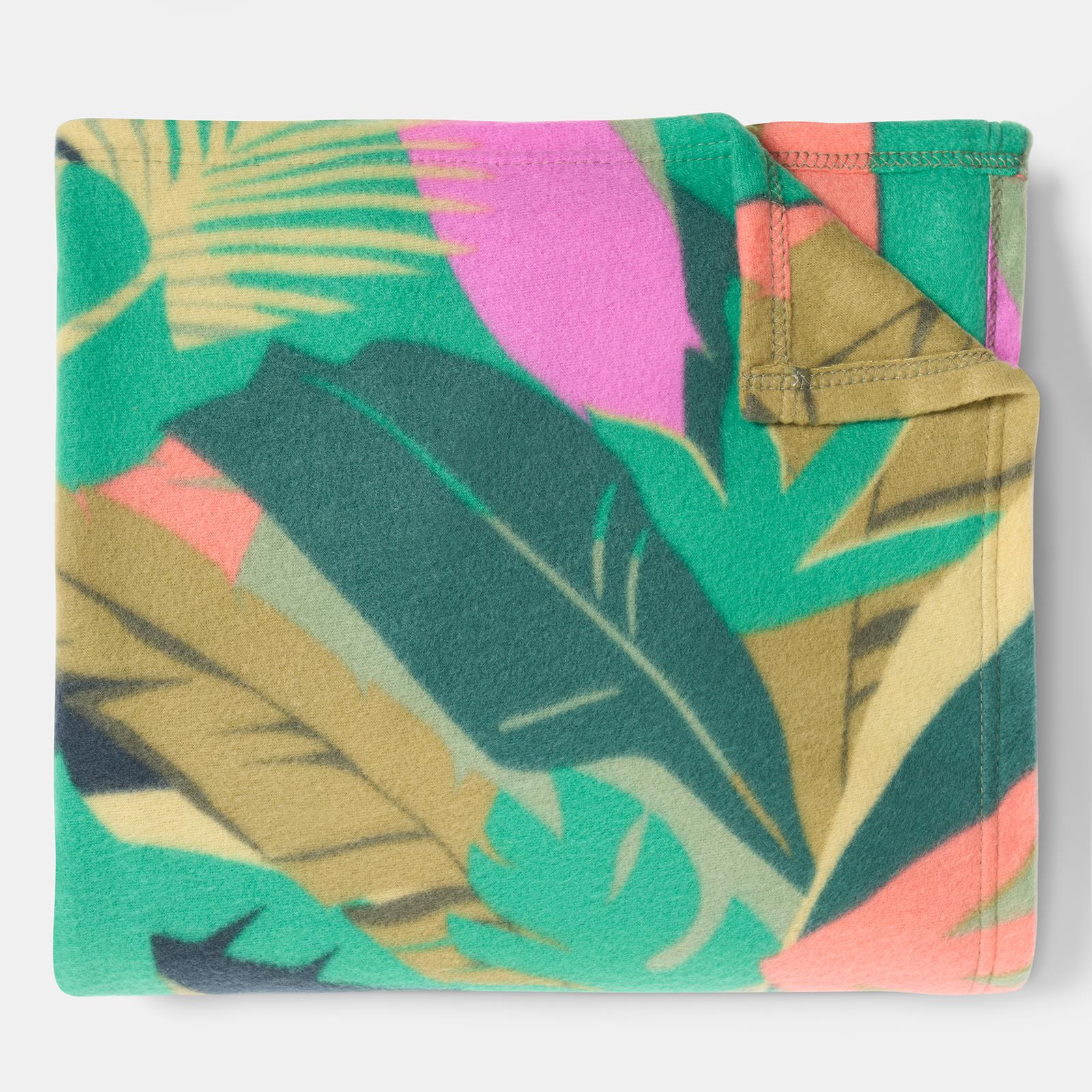 OHS Tropical Print Throw Soft Blanket Polar Fleece Lightweight Bedspread