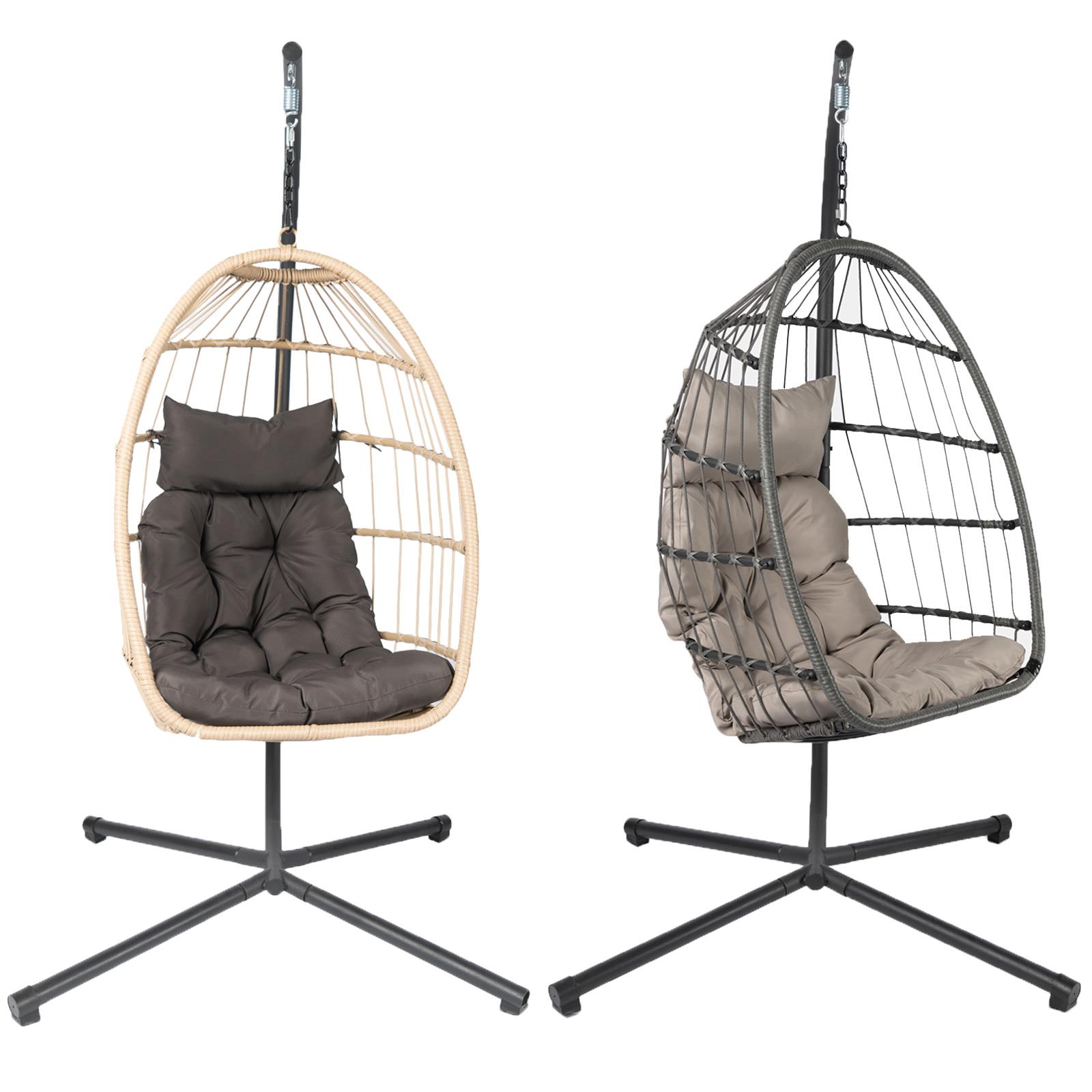 OHS Hanging Egg Chair Outdoor Garden Furniture Patio Seat Hammock Pod Seat Swing