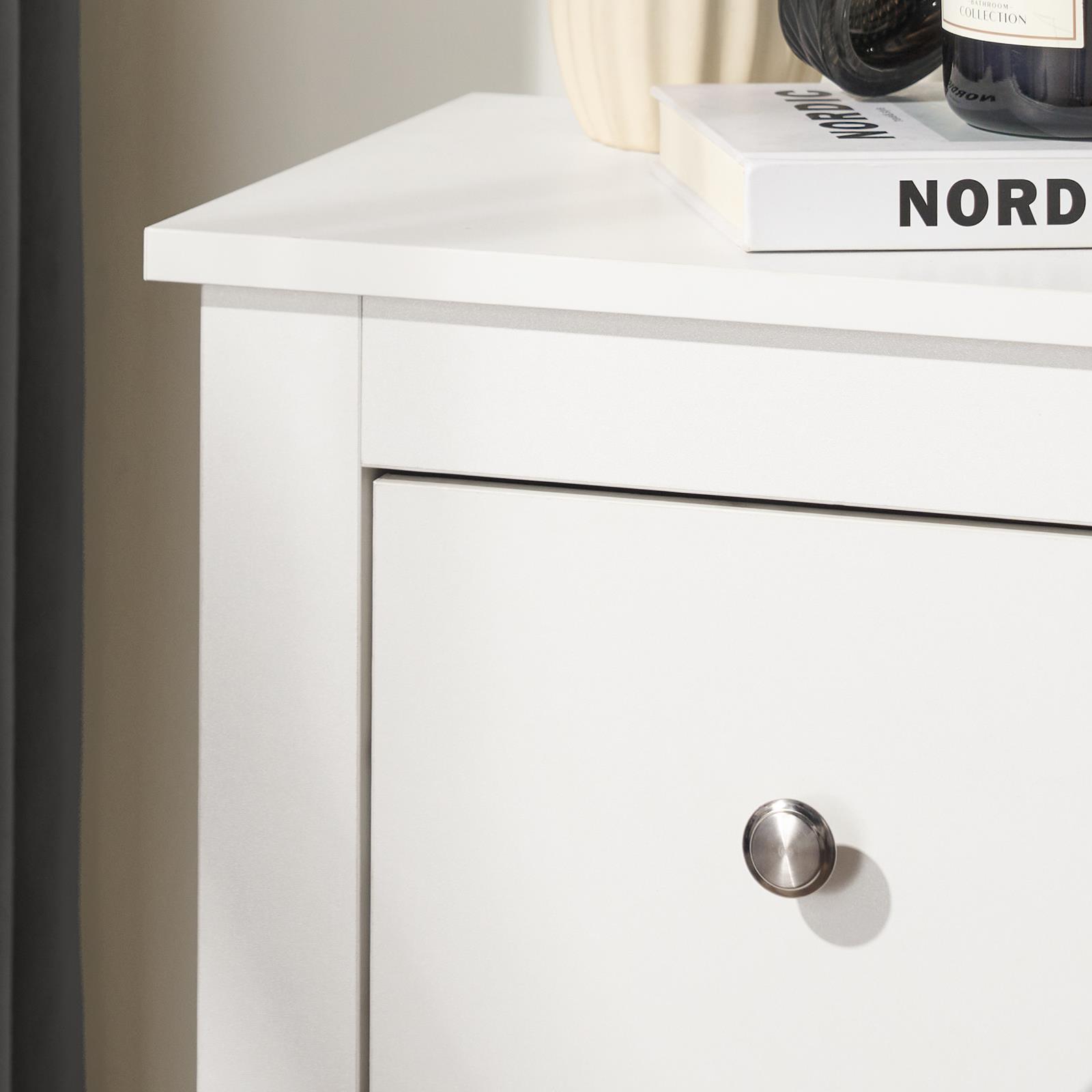 OHS Chicago Bedside Table 2/3 Drawer Hallway Cabinet Nightstand Unit Home Decor