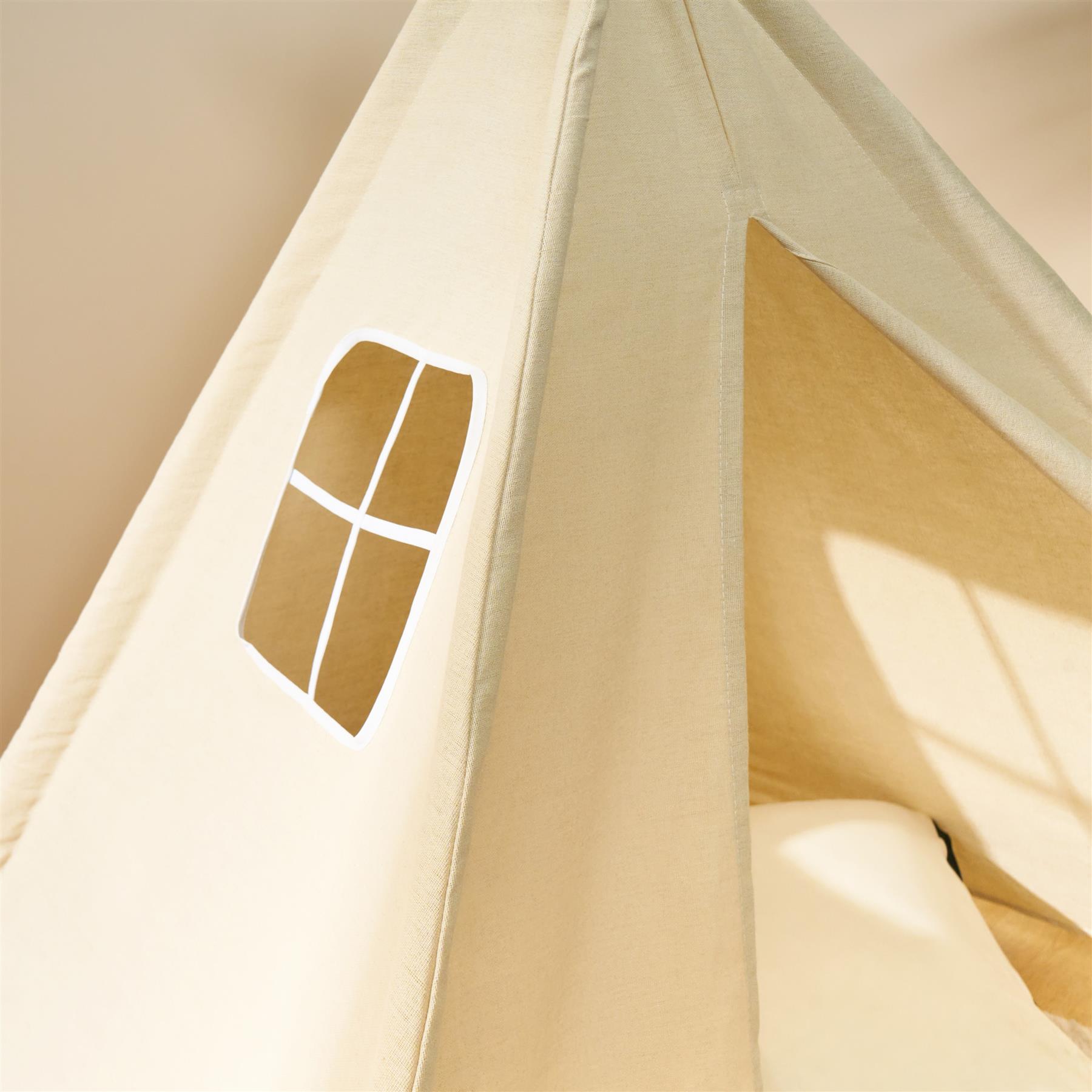 OHS Teepee Play Tent Kids Foldable Indoor Childrens Storage Wigwam House