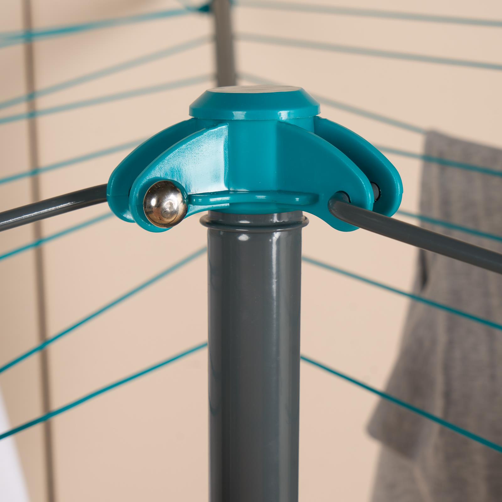 Rotary Airer 3 Arm Clothing Drying Rack Laundry Storage Space Saving Hanger Rail