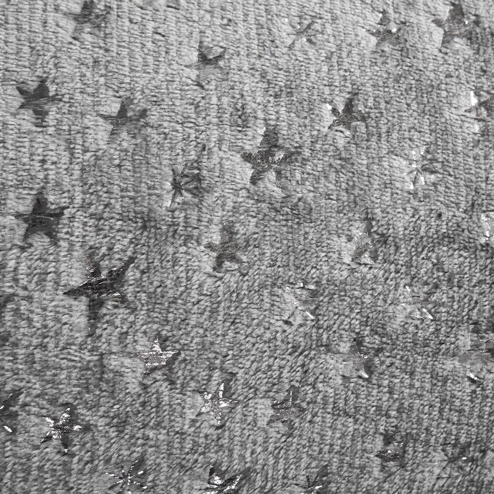 Star Fleece Duvet Cover Bedding Set Metallic Foil Pillowcase Quilt Single Double
