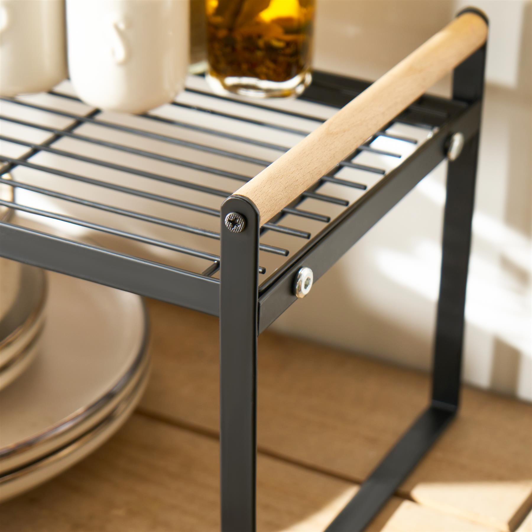 OHS Kitchen Shelf Organiser Countertop Storage Wire Rack Stand Metal Frame