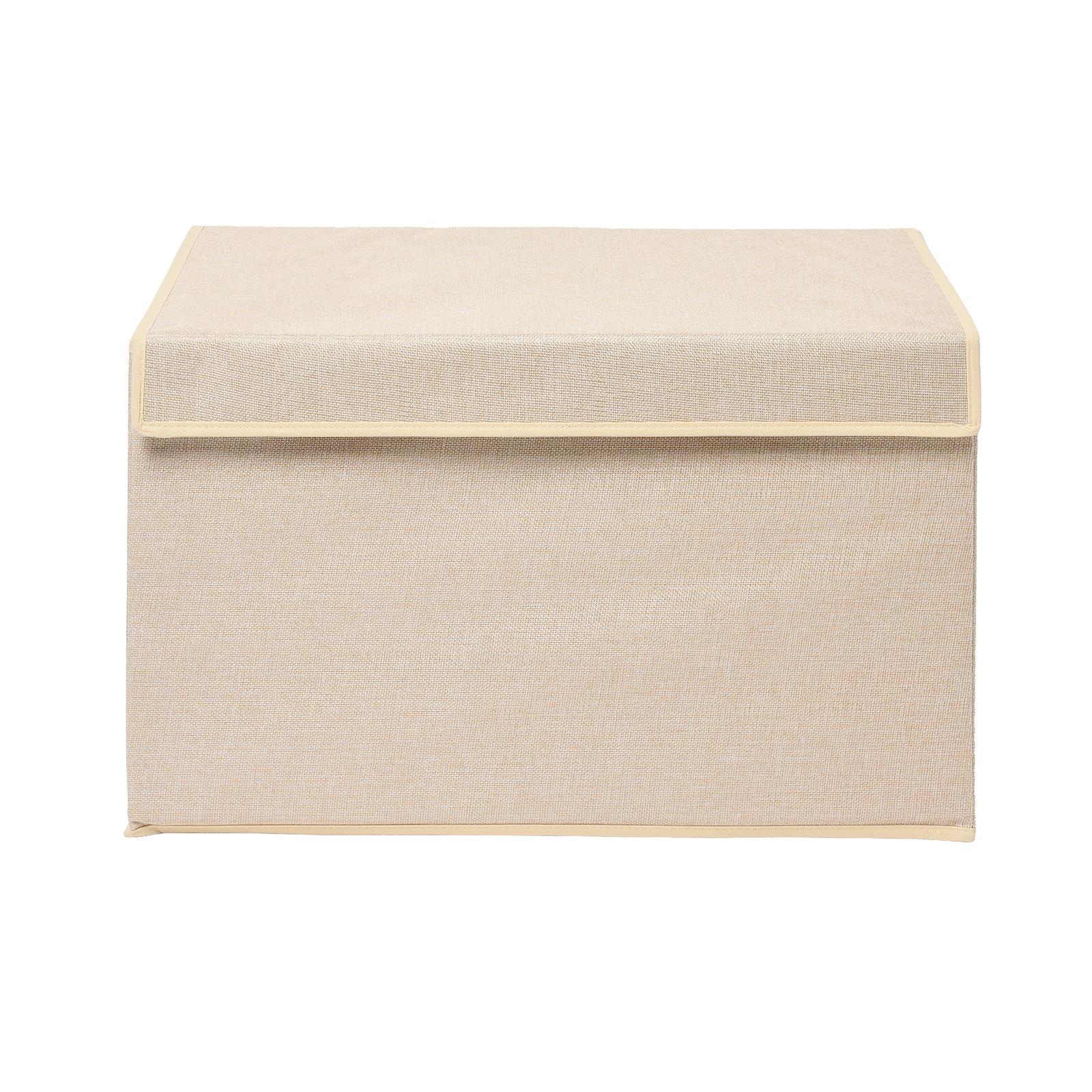OHS Plain Storage Box Large Folding Collaspsible Space Saving Organiser with Lid