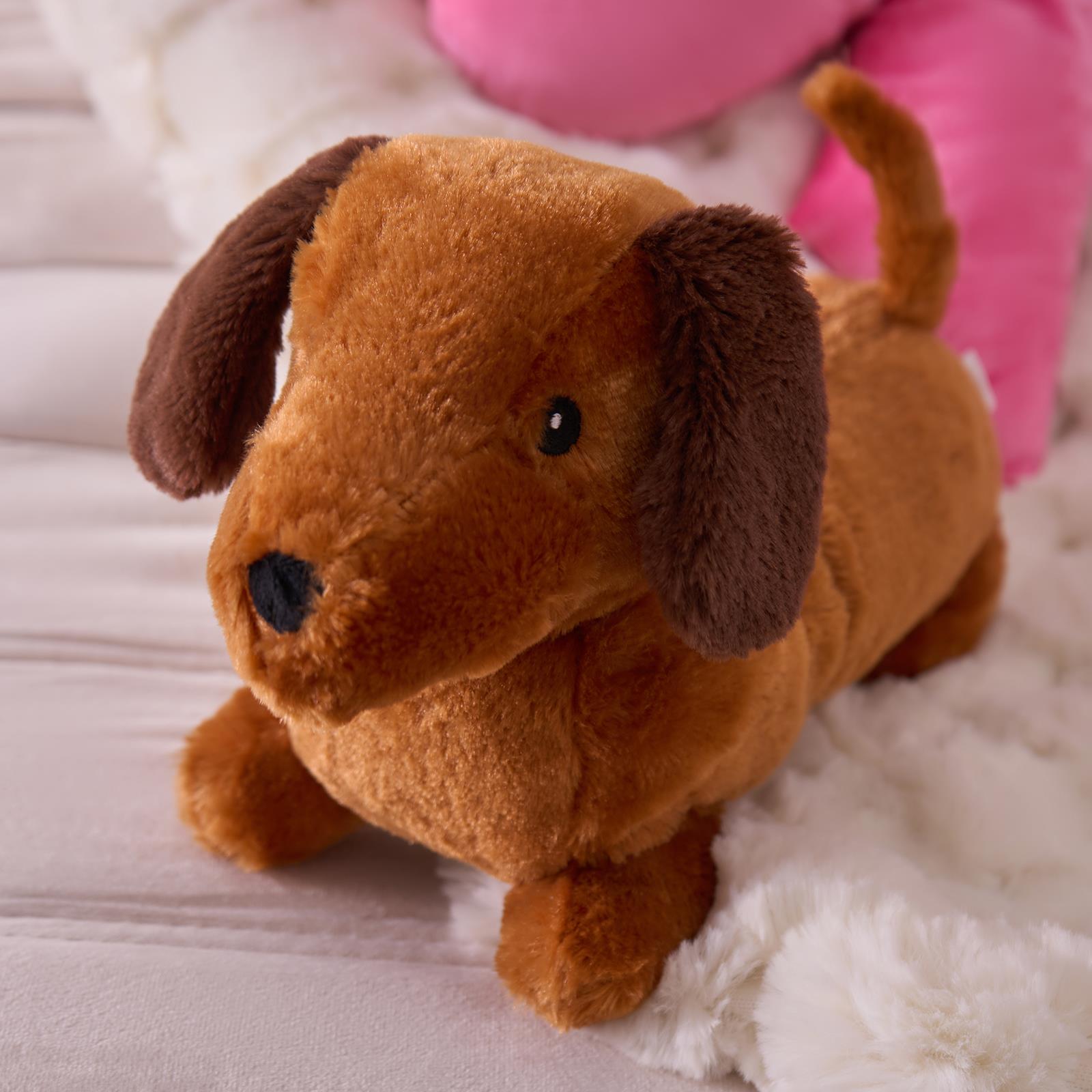 OHS Sausage Dog Hottie Microwaveable Warmie Fluffy Heat Pad Hand Warmer