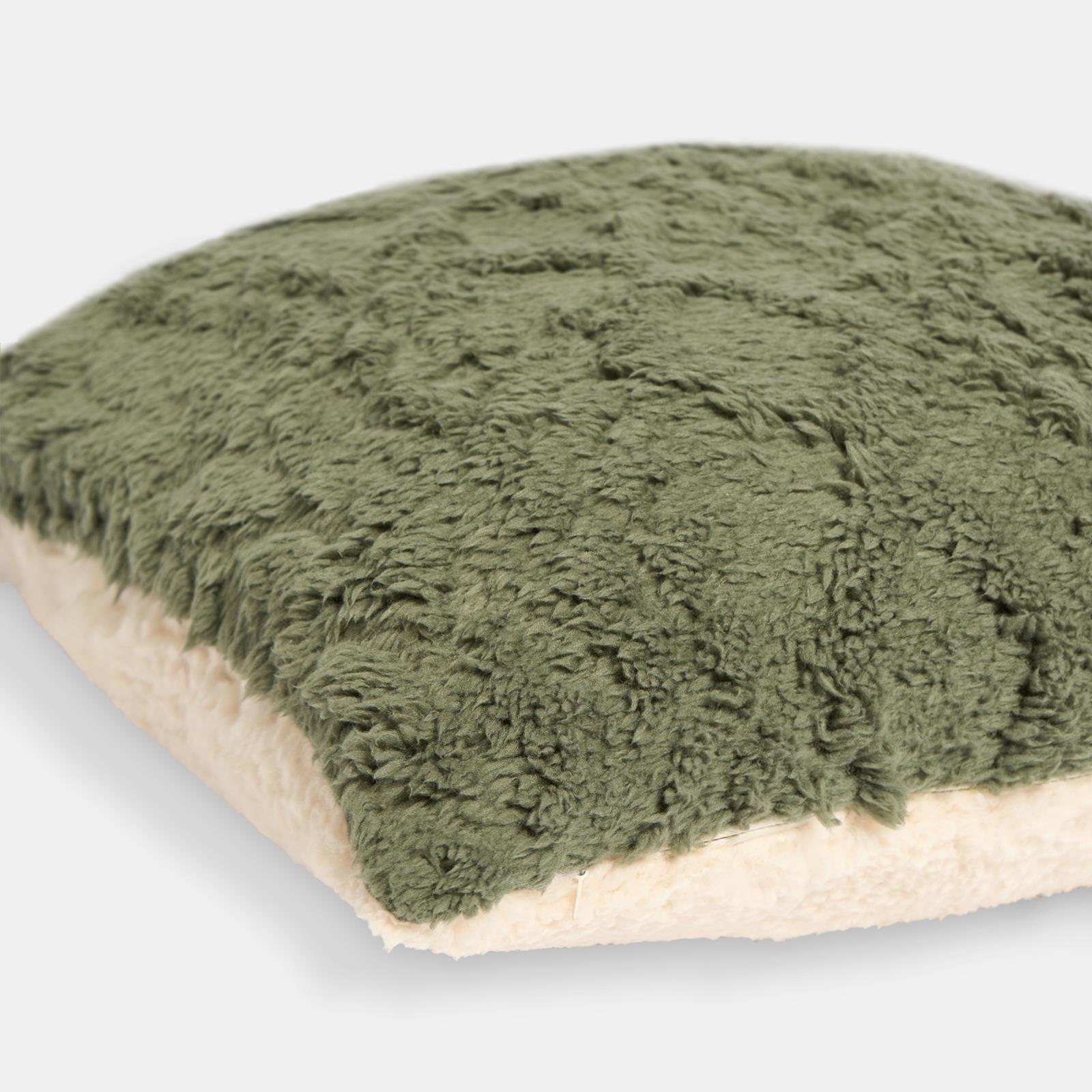 OHS Cable Knit Cushion Covers 2 Pack Sherpa Square Pillowcases Home Decor