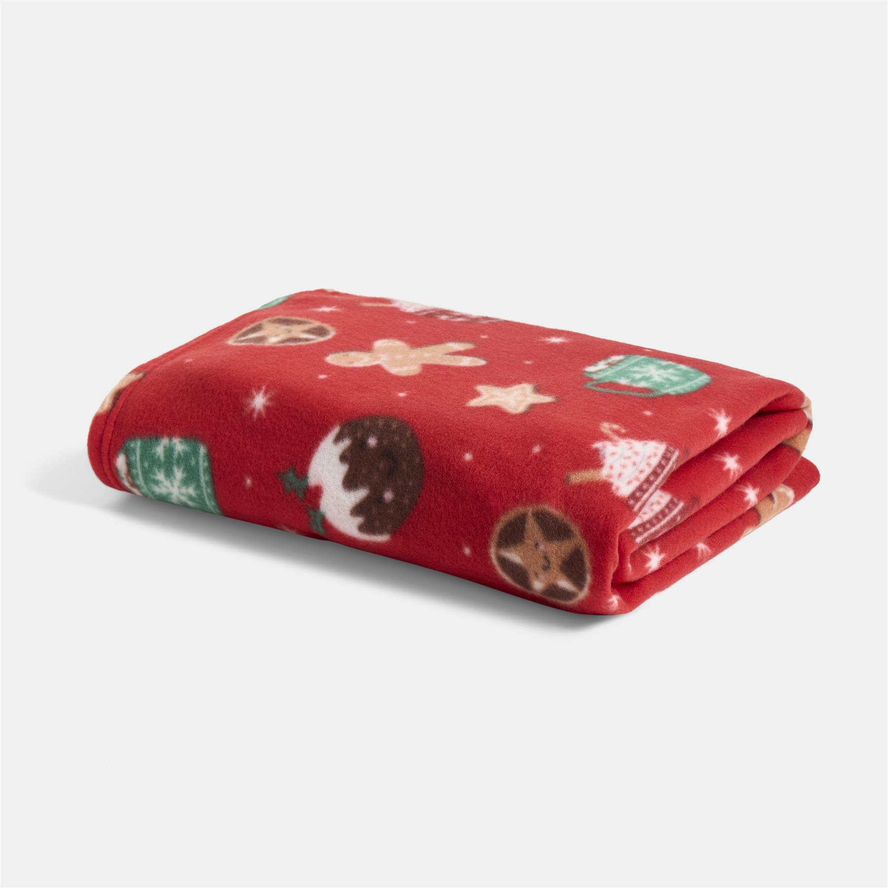 OHS Christmas Throw Soft Polar Fleece Novelty Xmas Blanket Thermal Bedspread