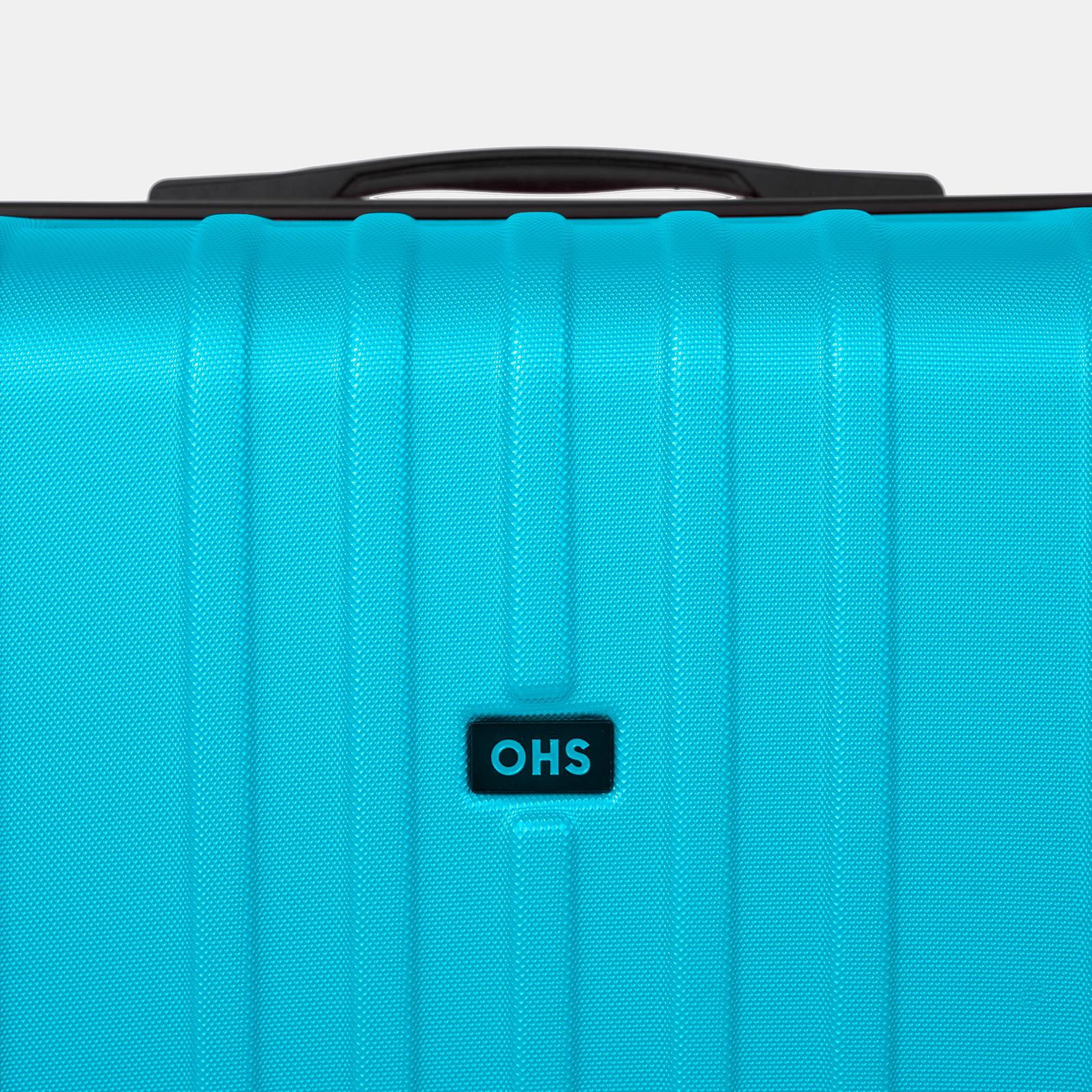 OHS Hard Shell Suitcase Luggage Set Travel ABS 4 Wheels Trolley Cabin Carry-On