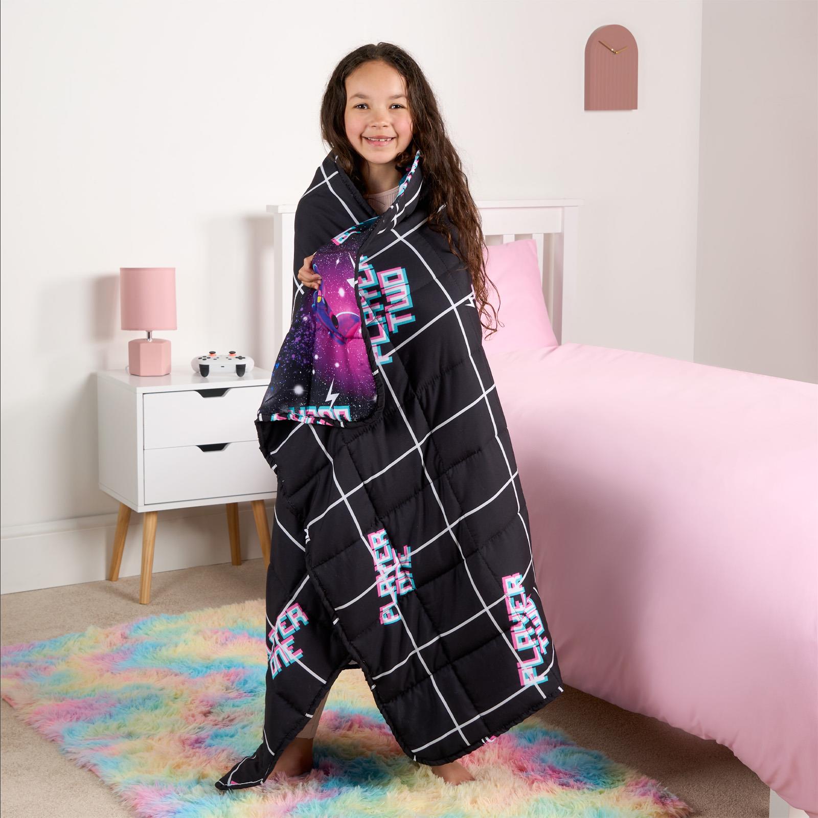 OHS Kids Gaming Weighted Blanket Soft 3kg Sensory Sleep Heavy Throw