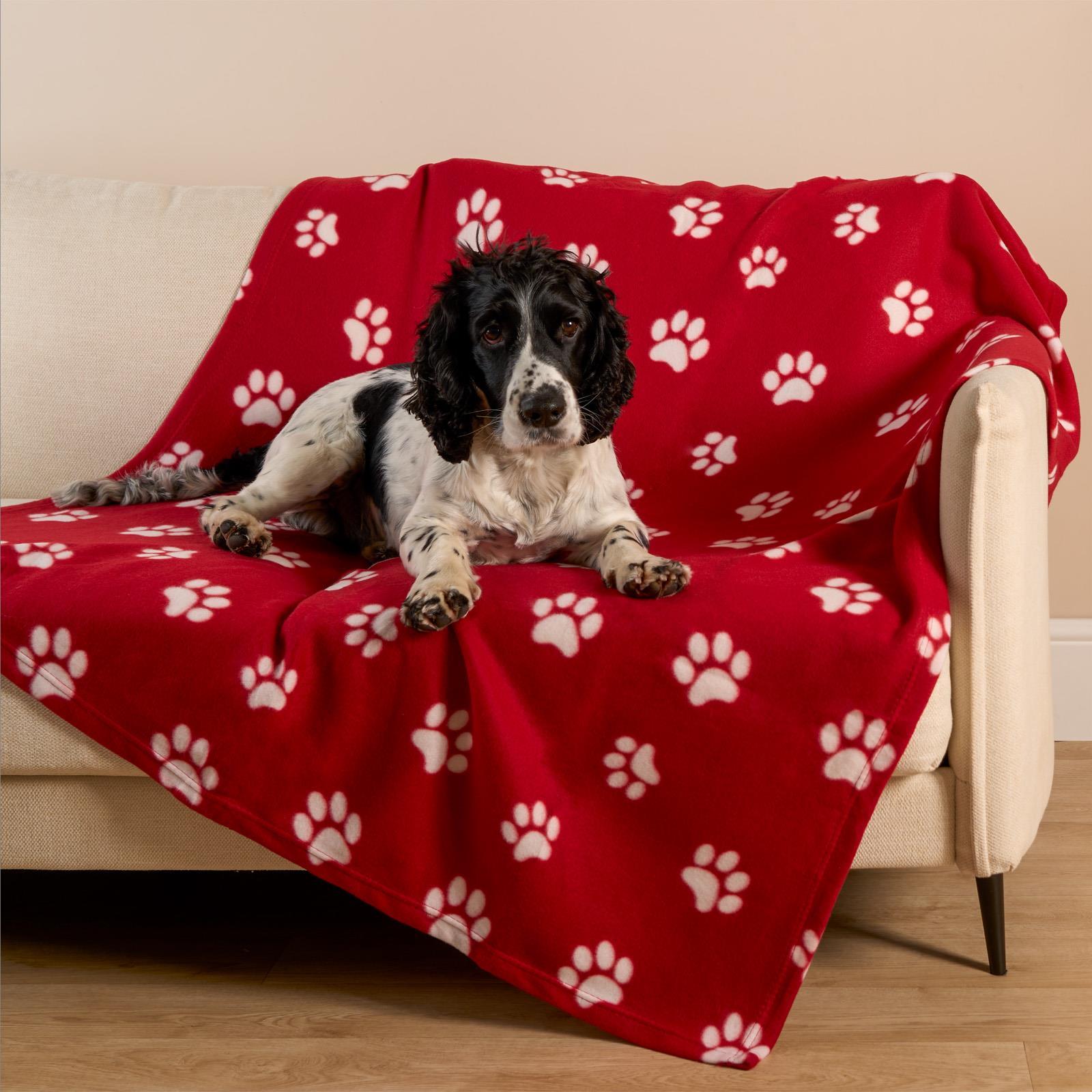 OHS Pet Blanket Dog Warm Fleece Cat Throw Paw Puppy Animal Soft Mat