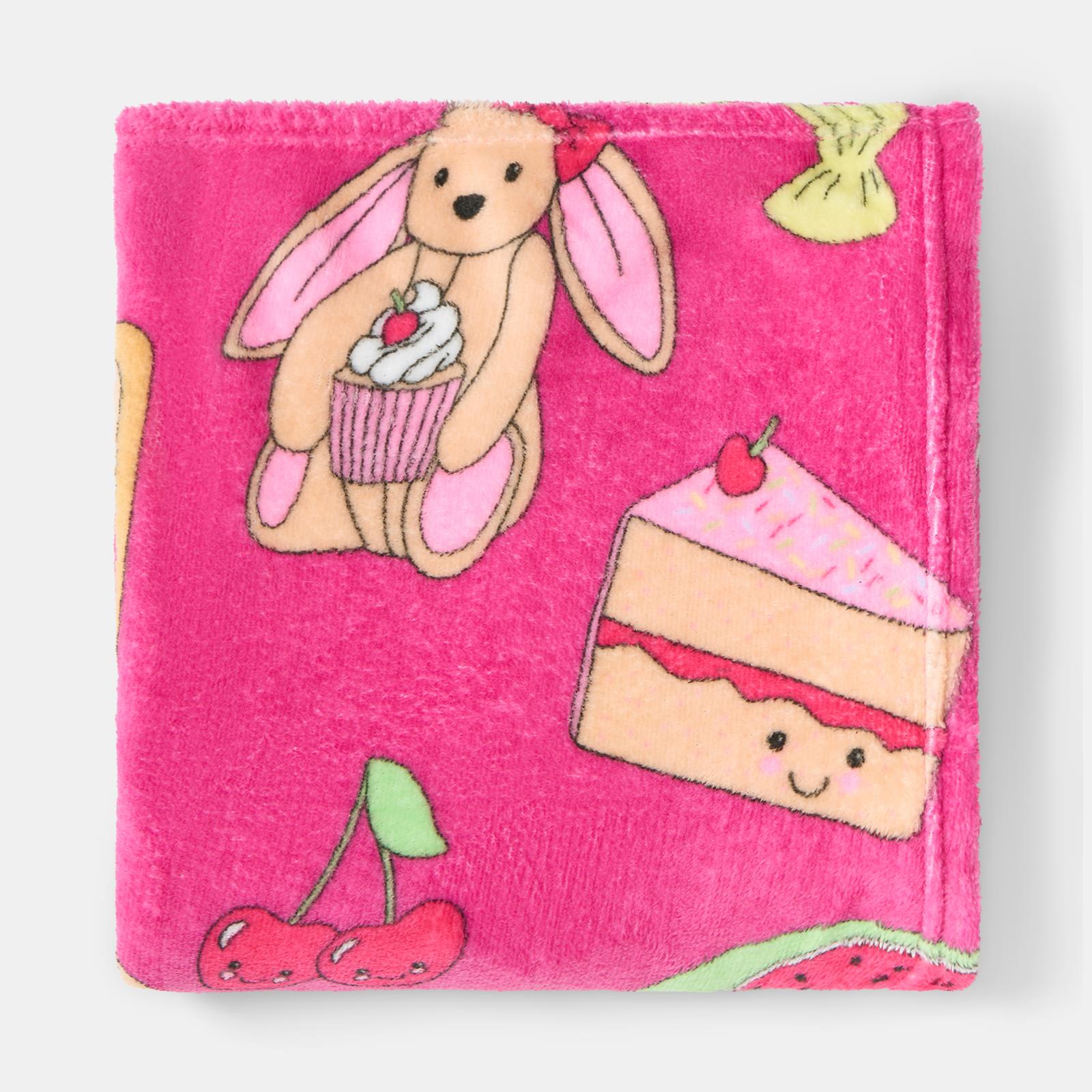 OHS Sweetie Pies Throw Ultra Soft Blanket Flannel Fleece Lightweight Bedspread