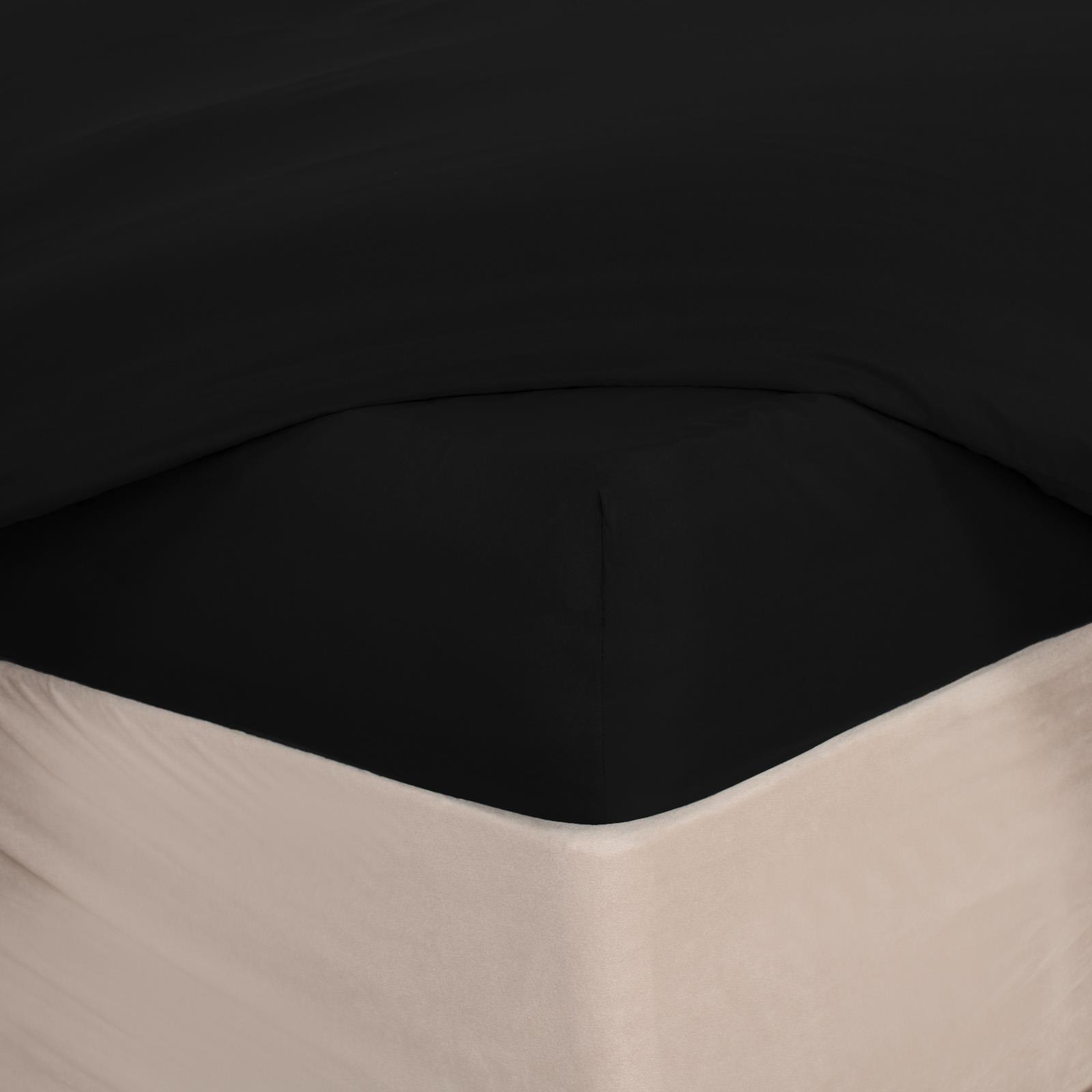 OHS Luxury 100% Cotton Deep Fitted Sheet Full Bedding Single Double King
