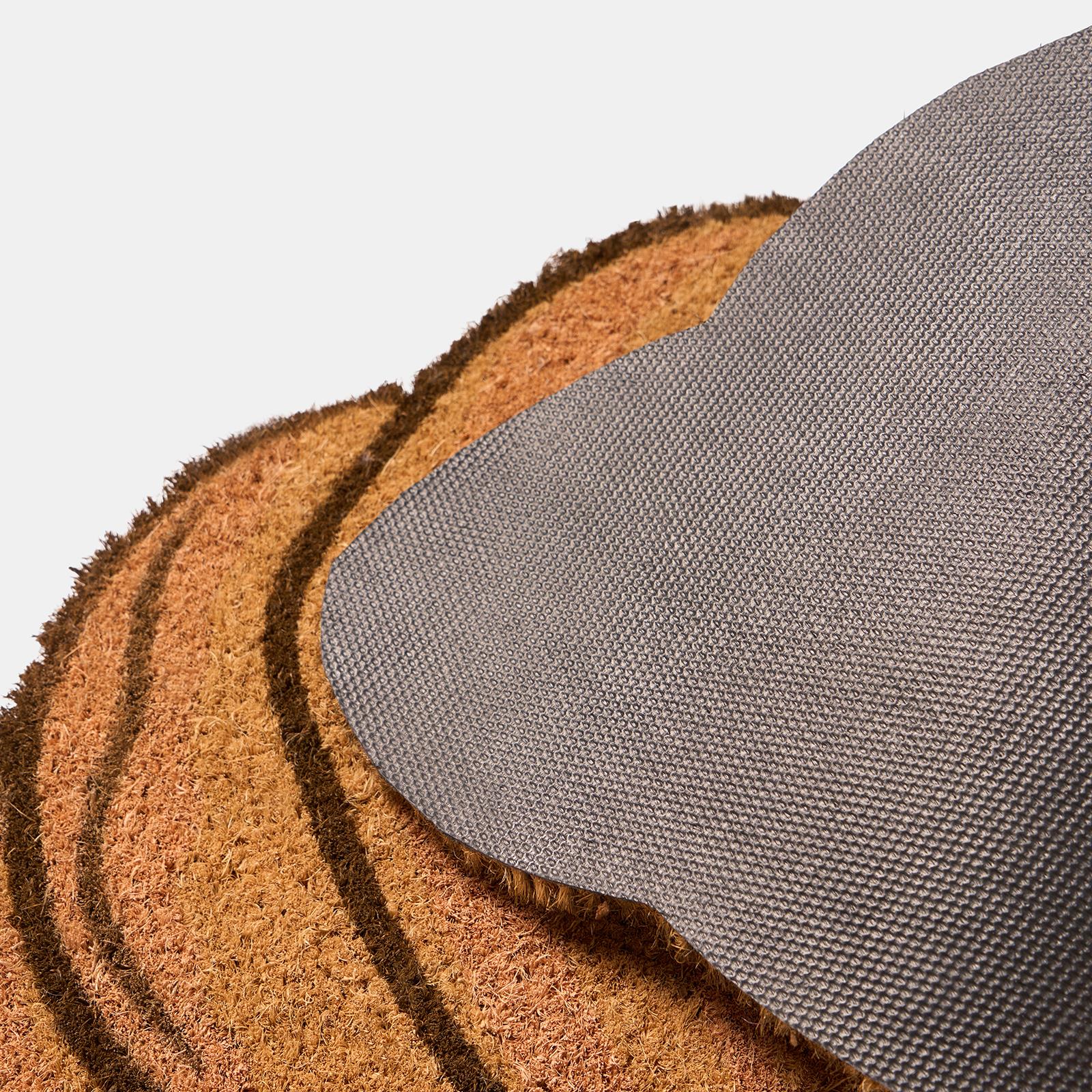 OHS Croissant Doormat Novelty Non Slip Indoor Outdoor Coir Door Mat Rug