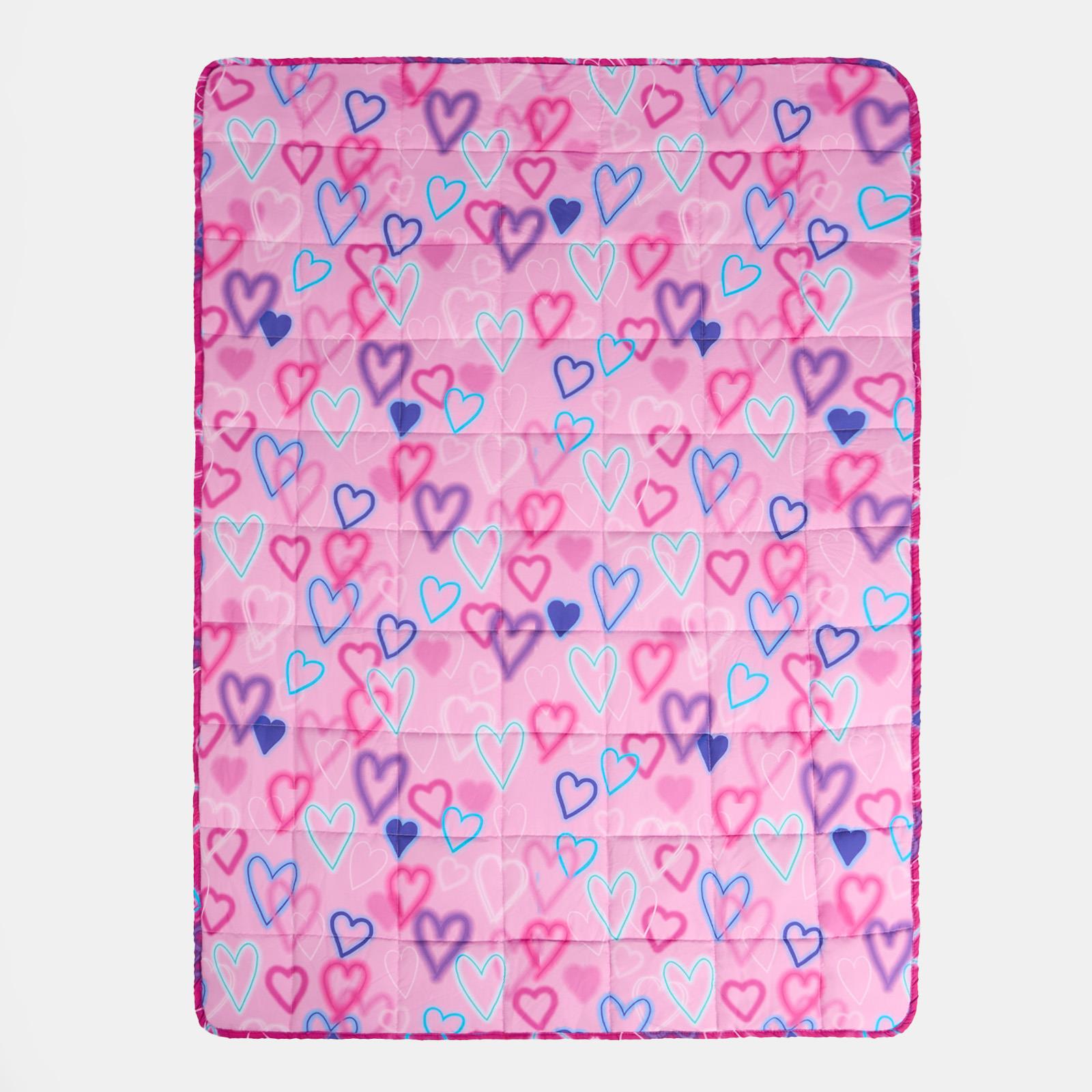 Kids Weighted Blanket Heart Sleep Anxiety Soft Sensory Heavy Sofa Bed Throw 3kg