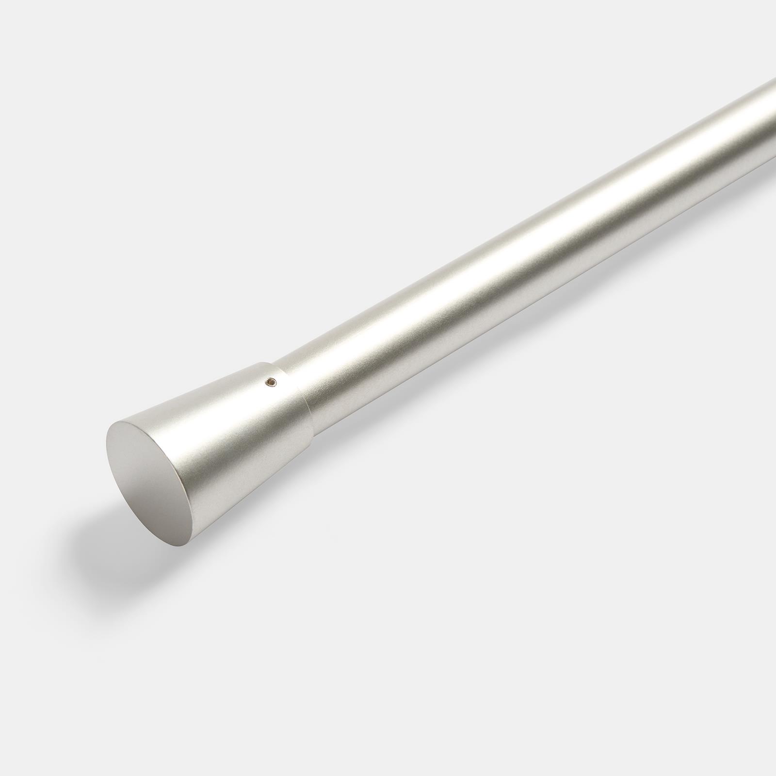 OHS 70-120cm Curtain Pole Extendable Metal 16mm Ball Trumpet Twist Finnials