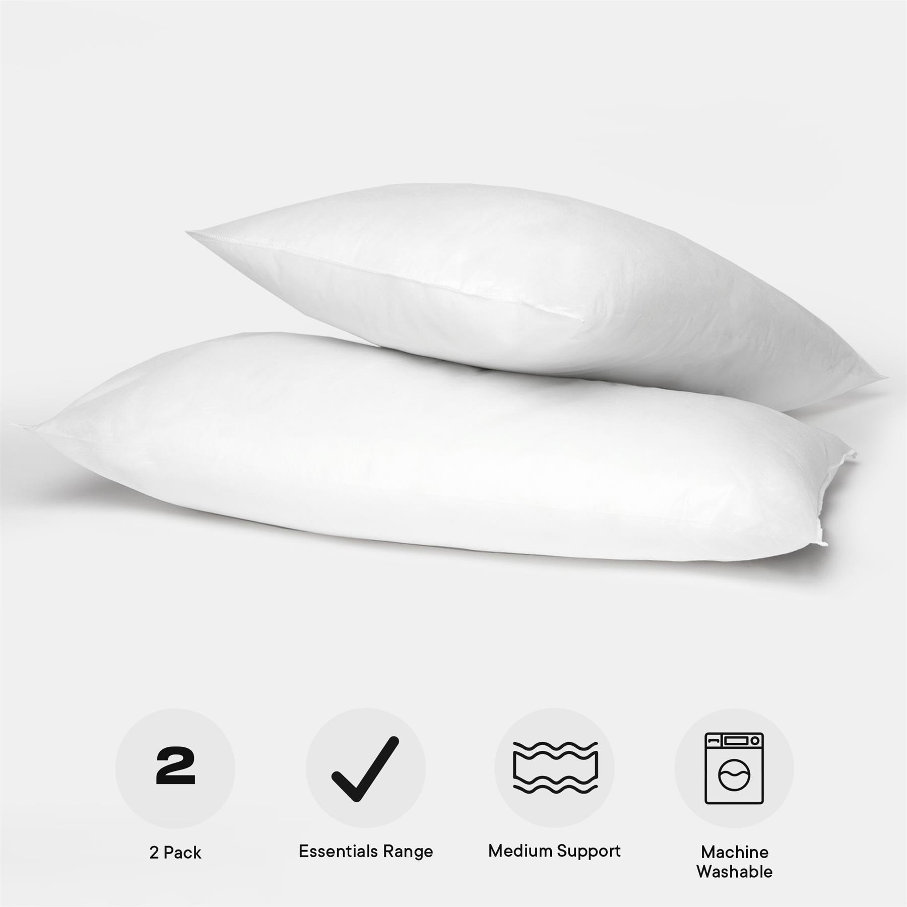 OHS Essentials Pillows Spring and Bounce 2 or 4 Pack Medium Support Pillow