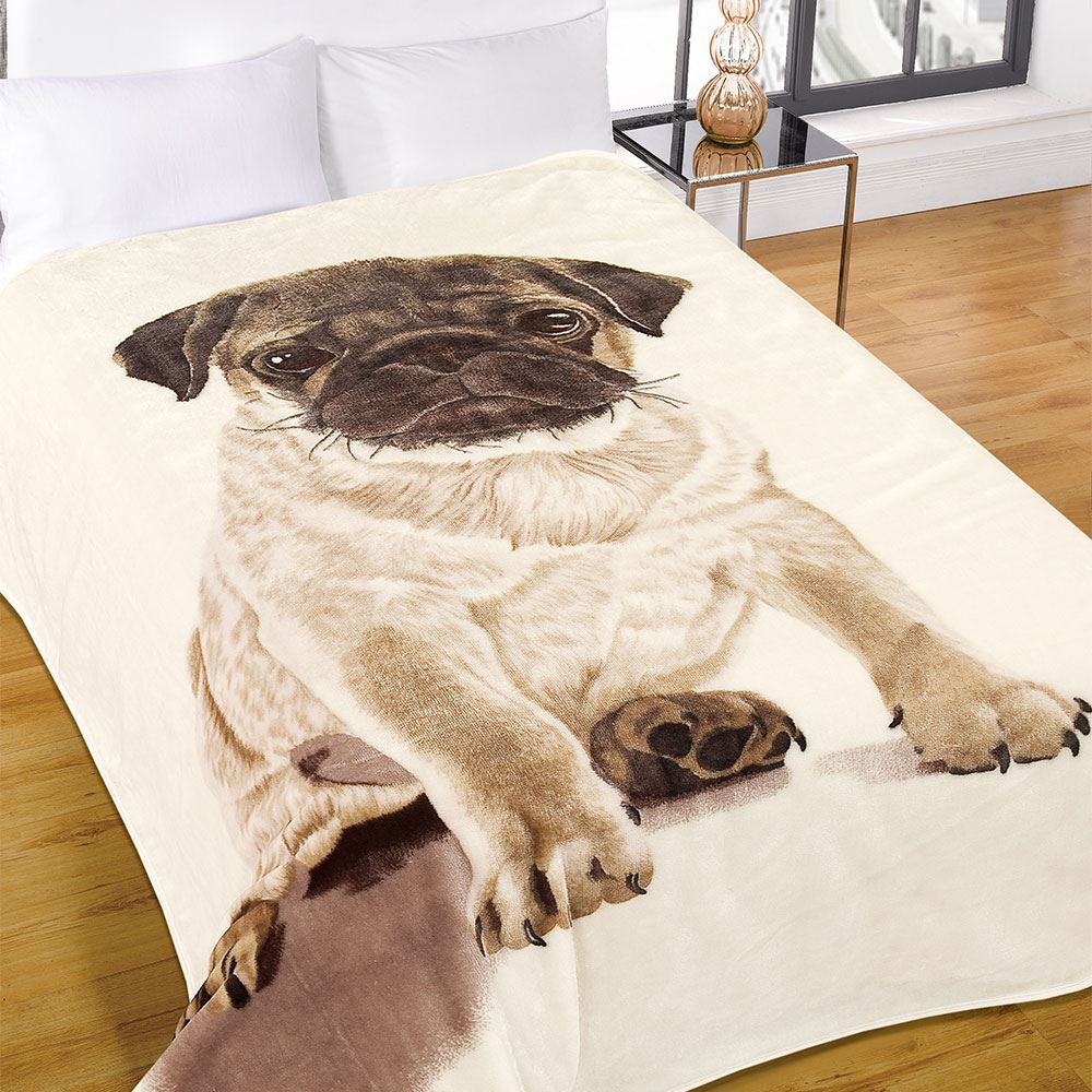 Dreamscene Pug Duvet Cover with Pillow Case Bedding Set OR Dog Bed Blanket Throw eBay