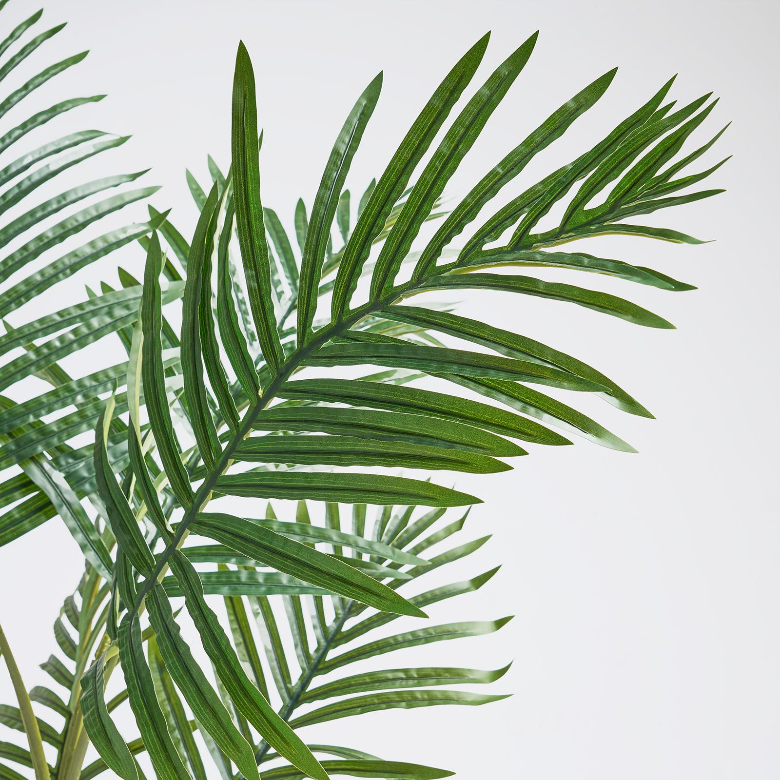 OHS Artificial Tree Plant Foliage in Basket Pot Palm Olive Leaves Tabletop Decor