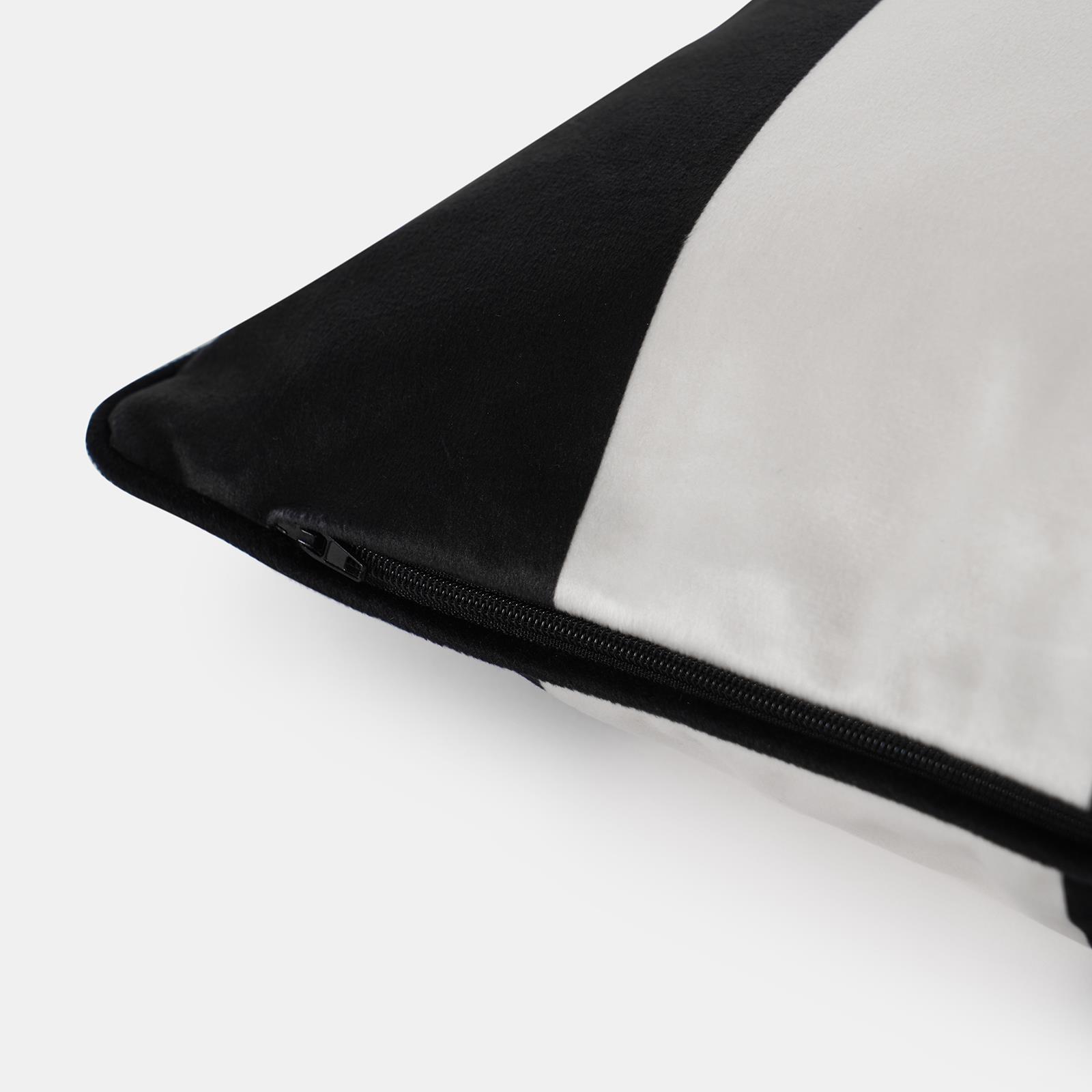 OHS Stripe Cushion Covers 2 Pack Matte Velvet Square Pillowcases Home Decor
