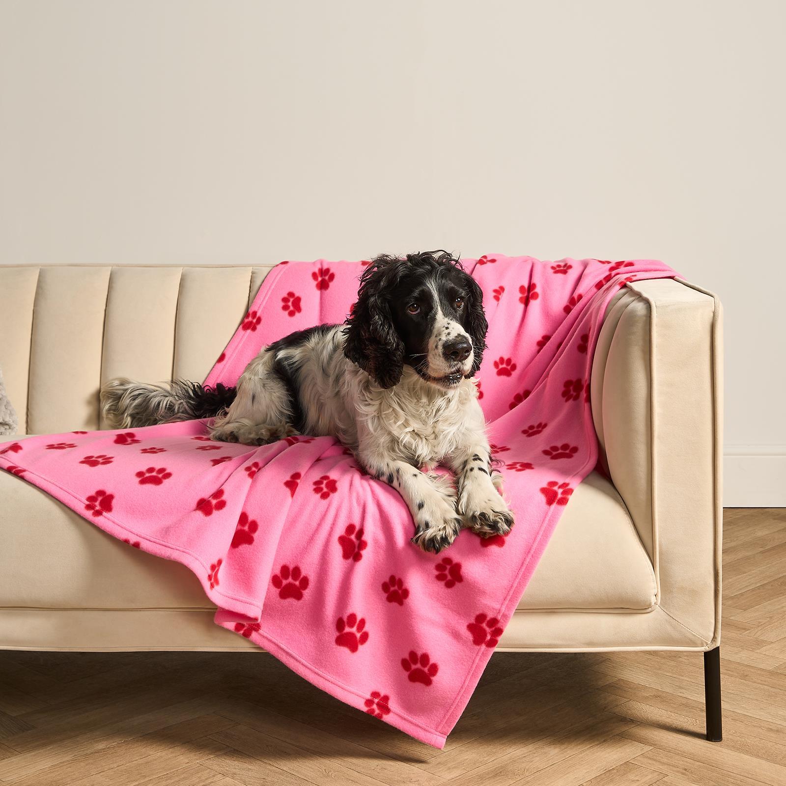 OHS Pet Blanket Dog Warm Fleece Cat Throw Paw Puppy Animal Soft Mat